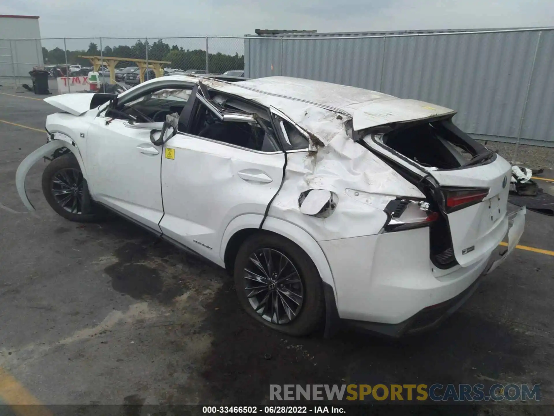 3 Фотография поврежденного автомобиля JTJSJRDZ9M5010485 LEXUS NX 2021