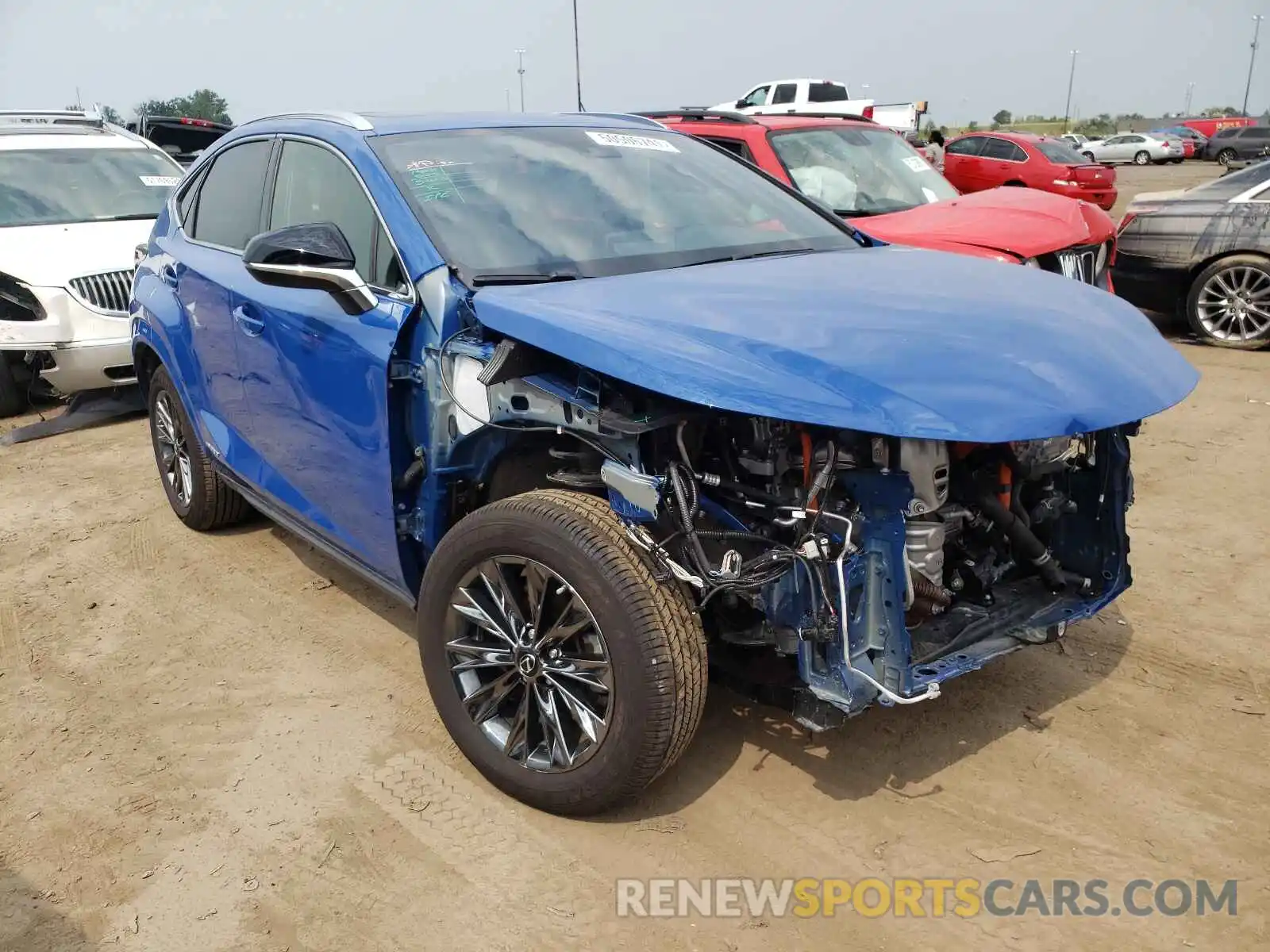 1 Photograph of a damaged car JTJSJRDZXM2152698 LEXUS NX 2021