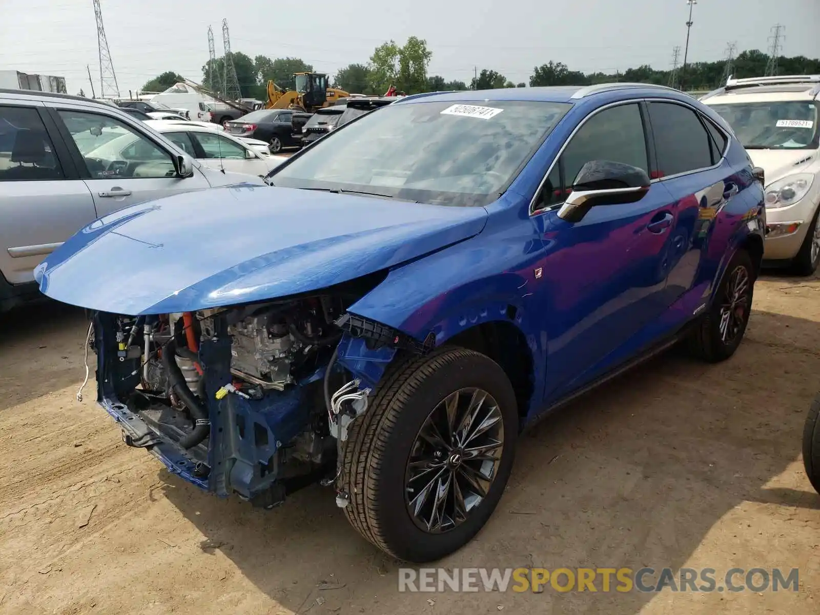 2 Photograph of a damaged car JTJSJRDZXM2152698 LEXUS NX 2021