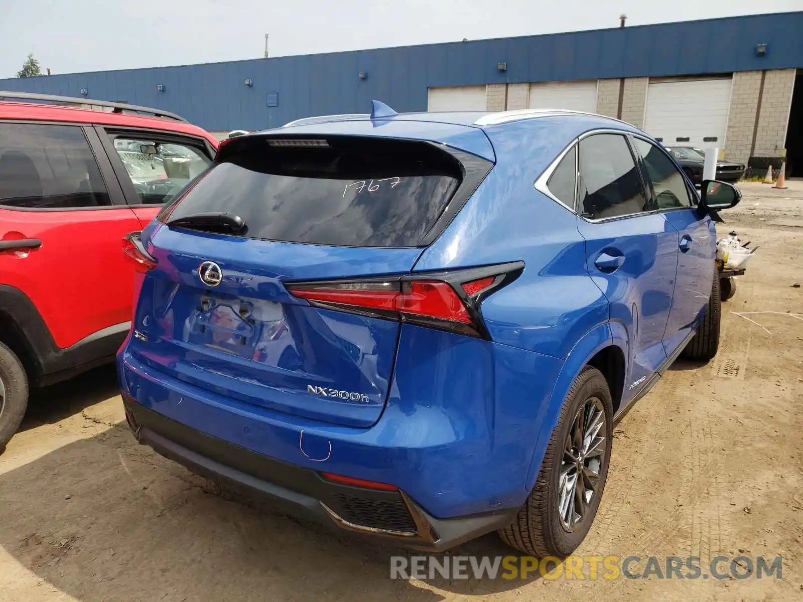 4 Фотография поврежденного автомобиля JTJSJRDZXM2152698 LEXUS NX 2021