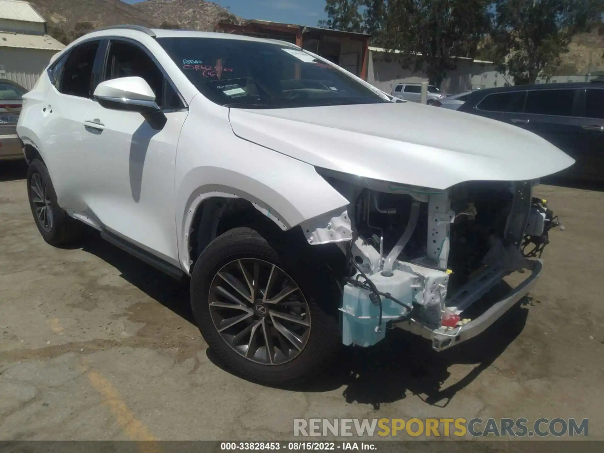 1 Photograph of a damaged car 2T2AGCEZ7NC002054 LEXUS NX 2022