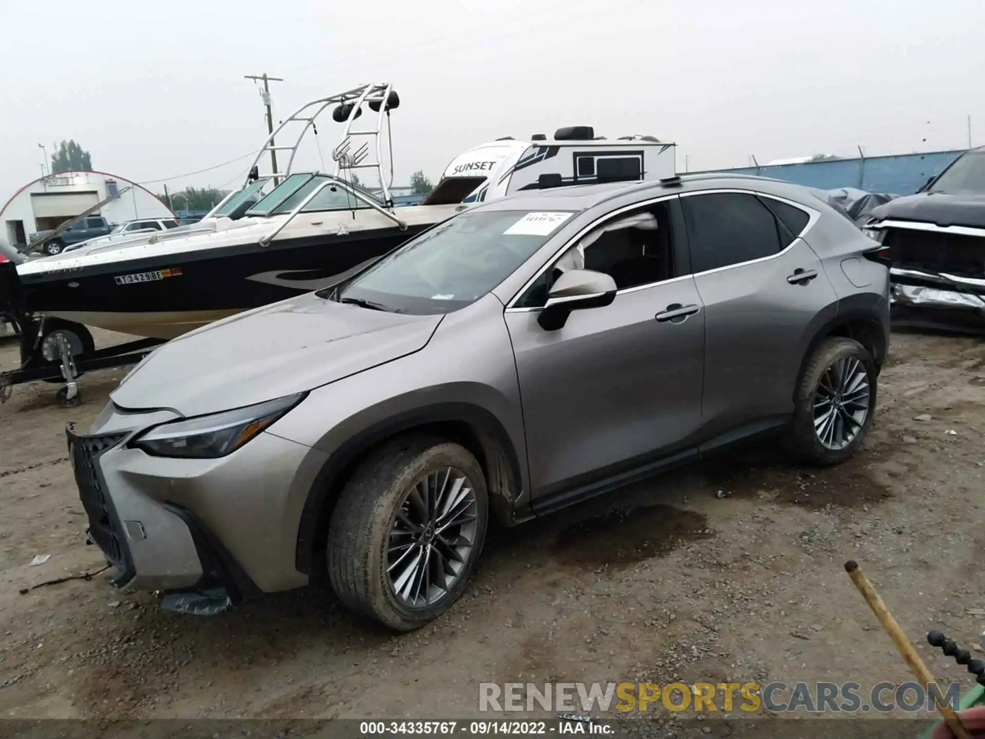 2 Photograph of a damaged car 2T2GKCEZ9NC001075 LEXUS NX 2022