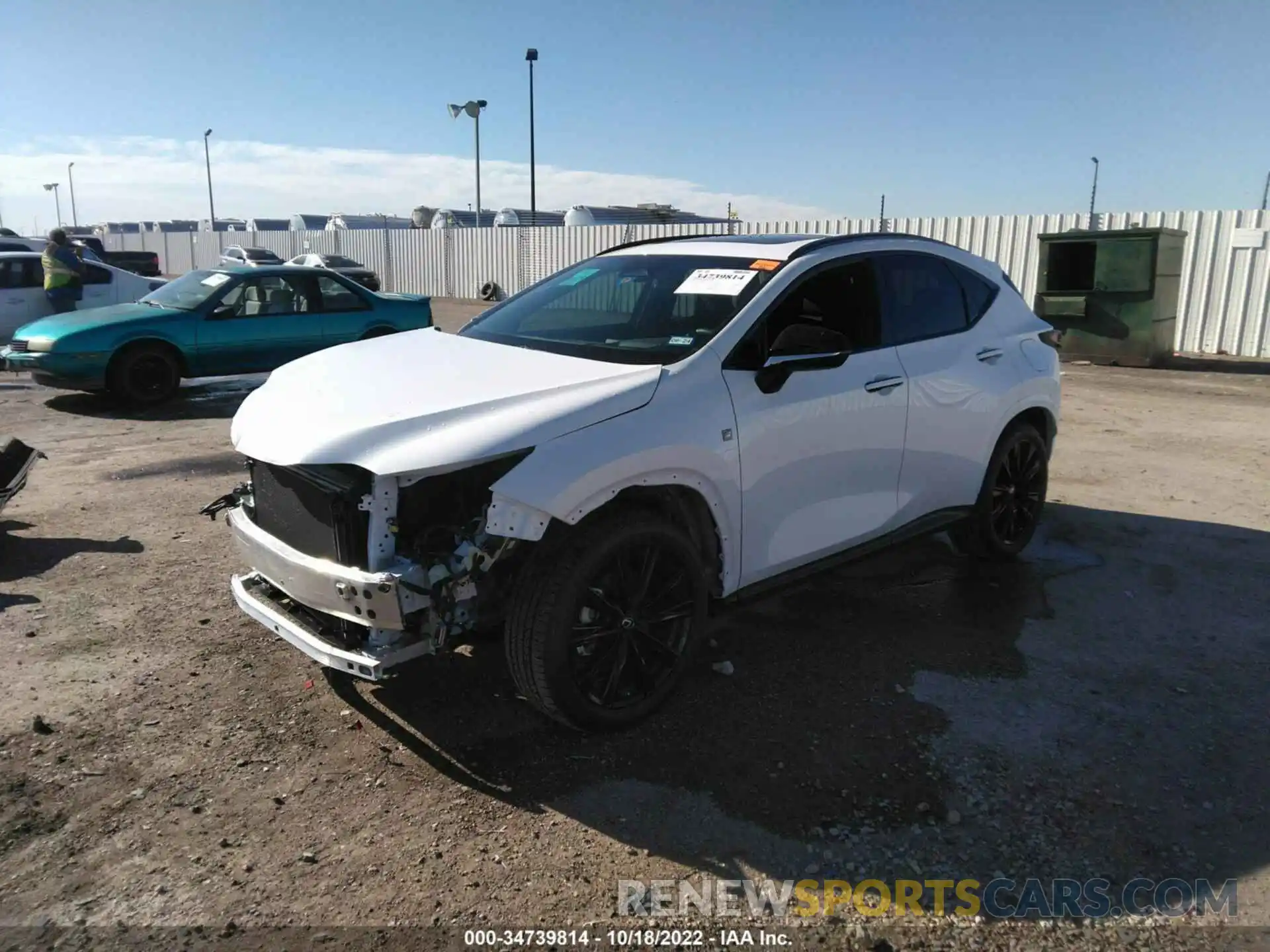 2 Photograph of a damaged car 2T2KGCEZXNC004997 LEXUS NX 2022