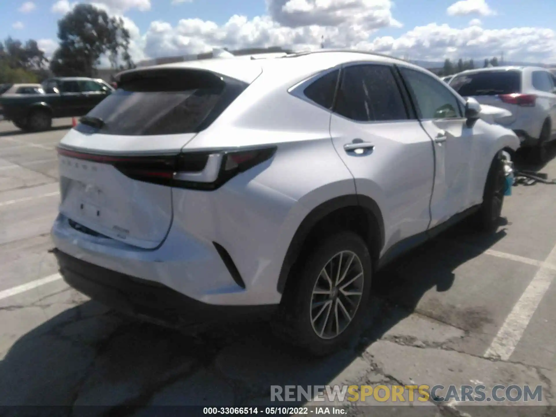 4 Фотография поврежденного автомобиля JTJADCEZXN2000436 LEXUS NX 2022