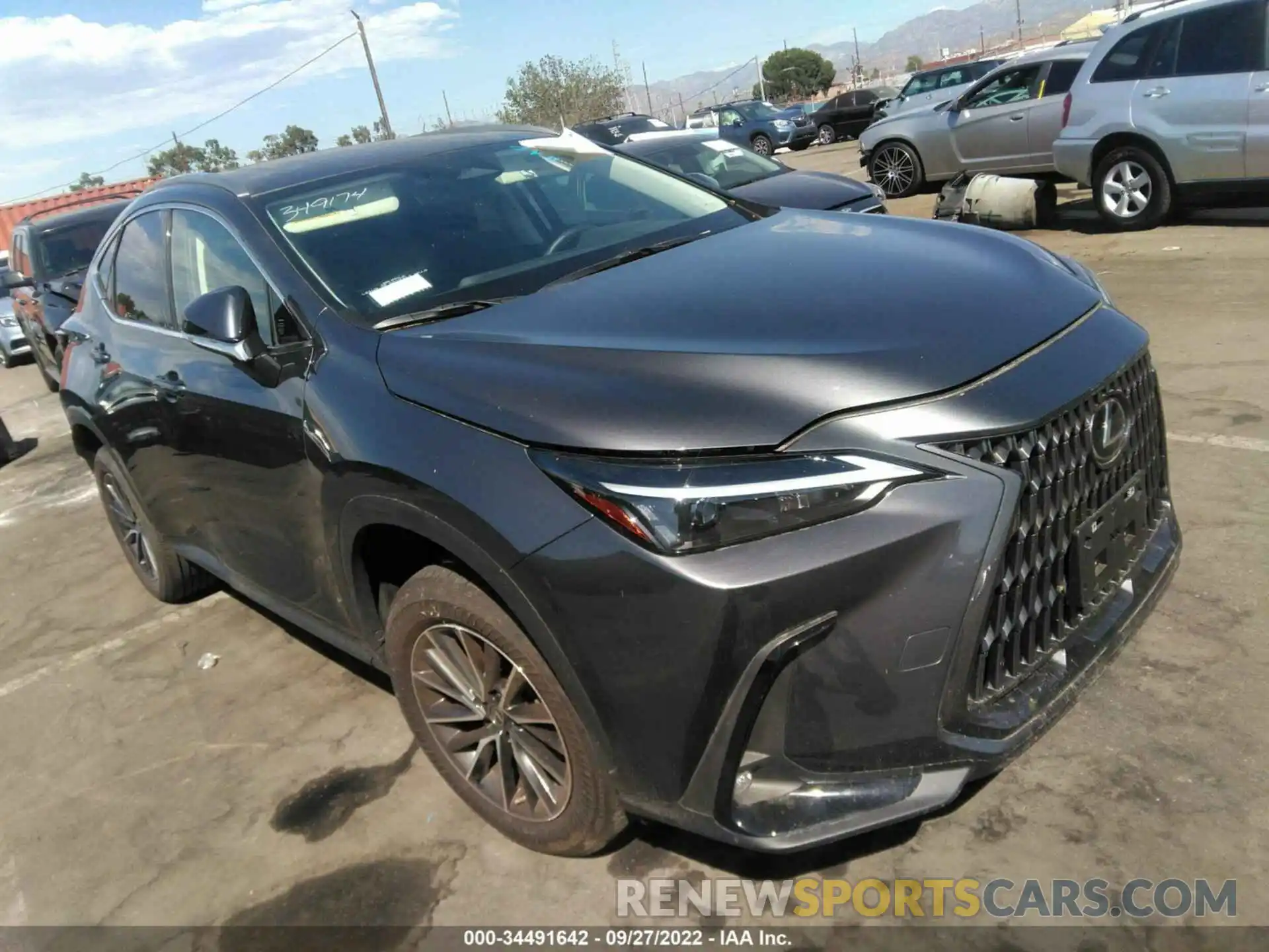 1 Photograph of a damaged car JTJAGCEZ7N2000420 LEXUS NX 2022