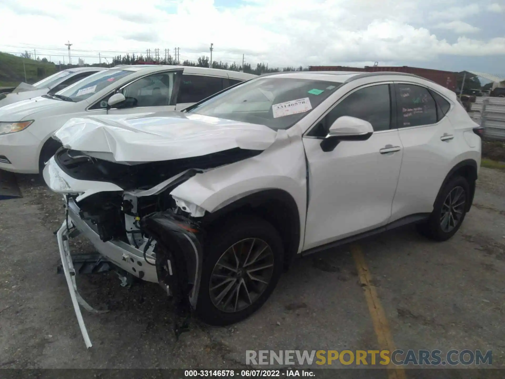 2 Фотография поврежденного автомобиля JTJGGCEZ1N5002186 LEXUS NX 2022