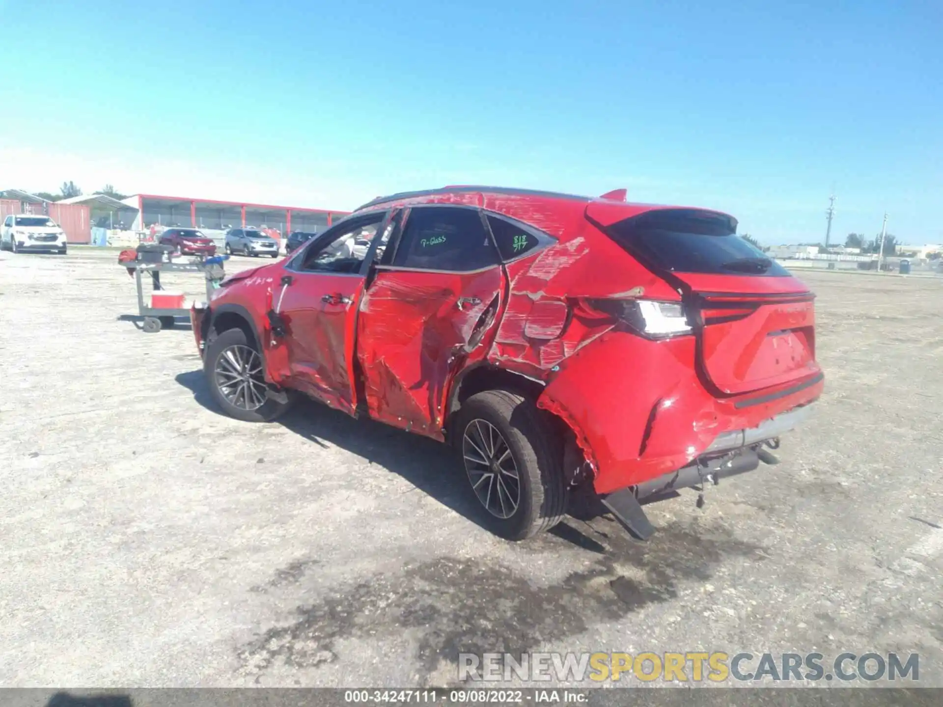 3 Photograph of a damaged car JTJGGCEZ6N2000287 LEXUS NX 2022