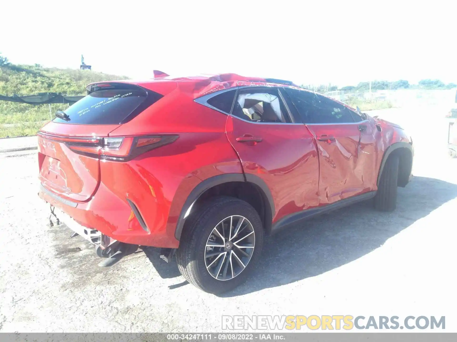 4 Photograph of a damaged car JTJGGCEZ6N2000287 LEXUS NX 2022