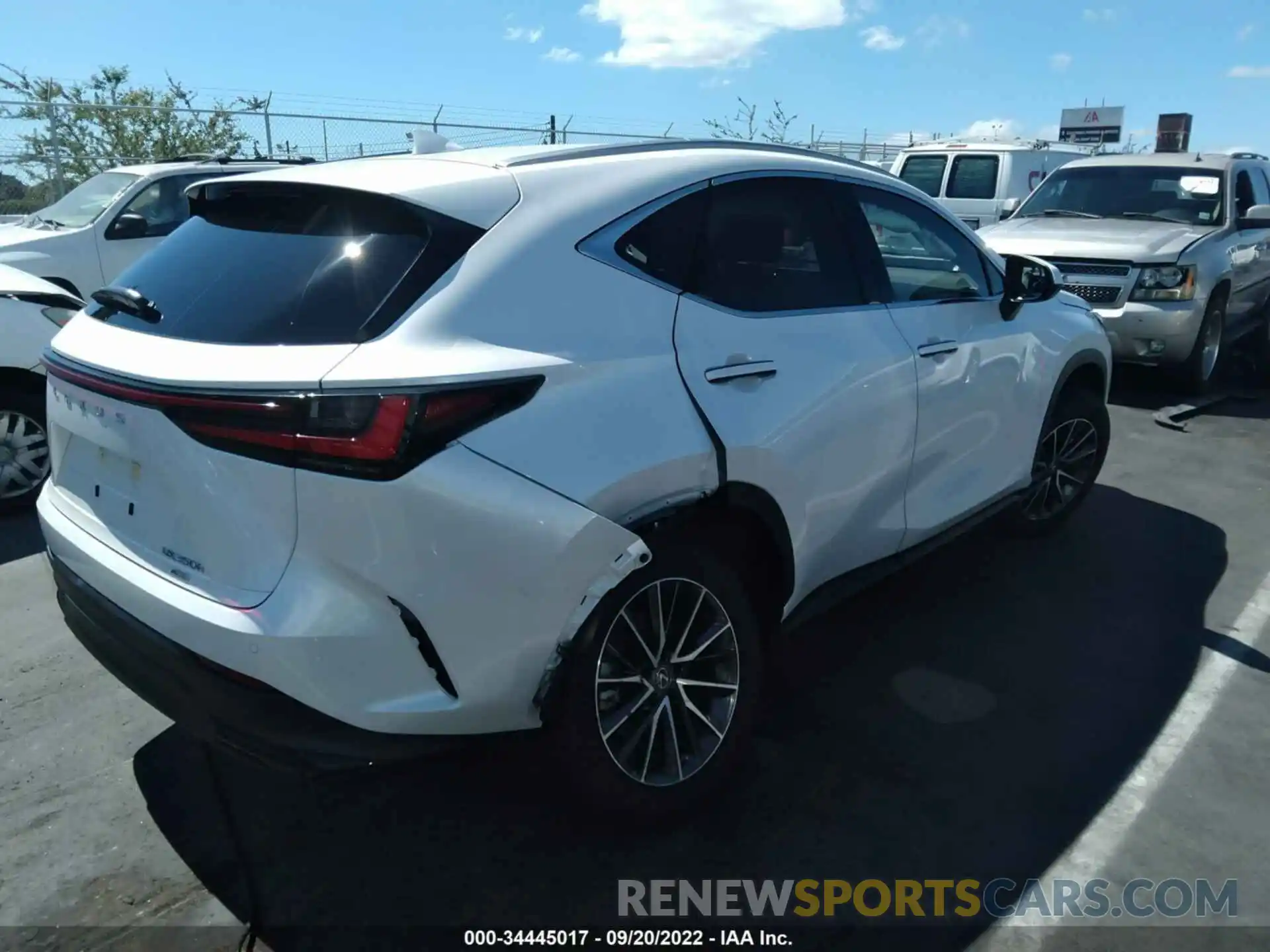 4 Photograph of a damaged car JTJGKCEZXN5001889 LEXUS NX 2022