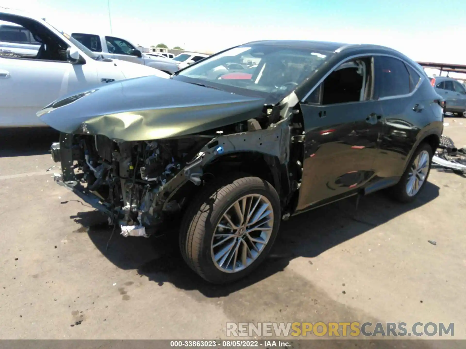 2 Photograph of a damaged car JTJHGCEZ1N2005370 LEXUS NX 2022