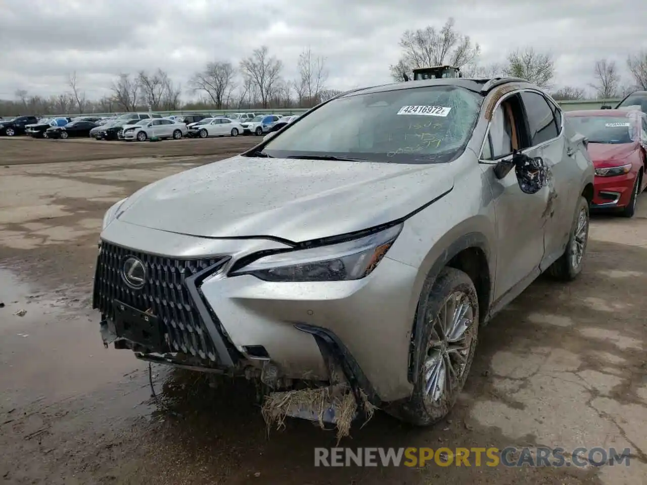 2 Фотография поврежденного автомобиля JTJHKCEZ5N5000377 LEXUS NX 2022