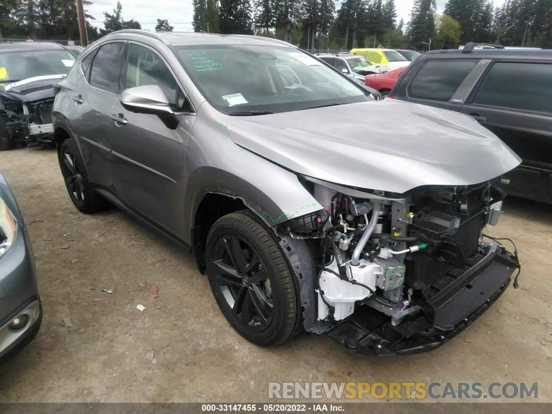 1 Photograph of a damaged car JTJHKCFZ2N2004533 LEXUS NX 2022