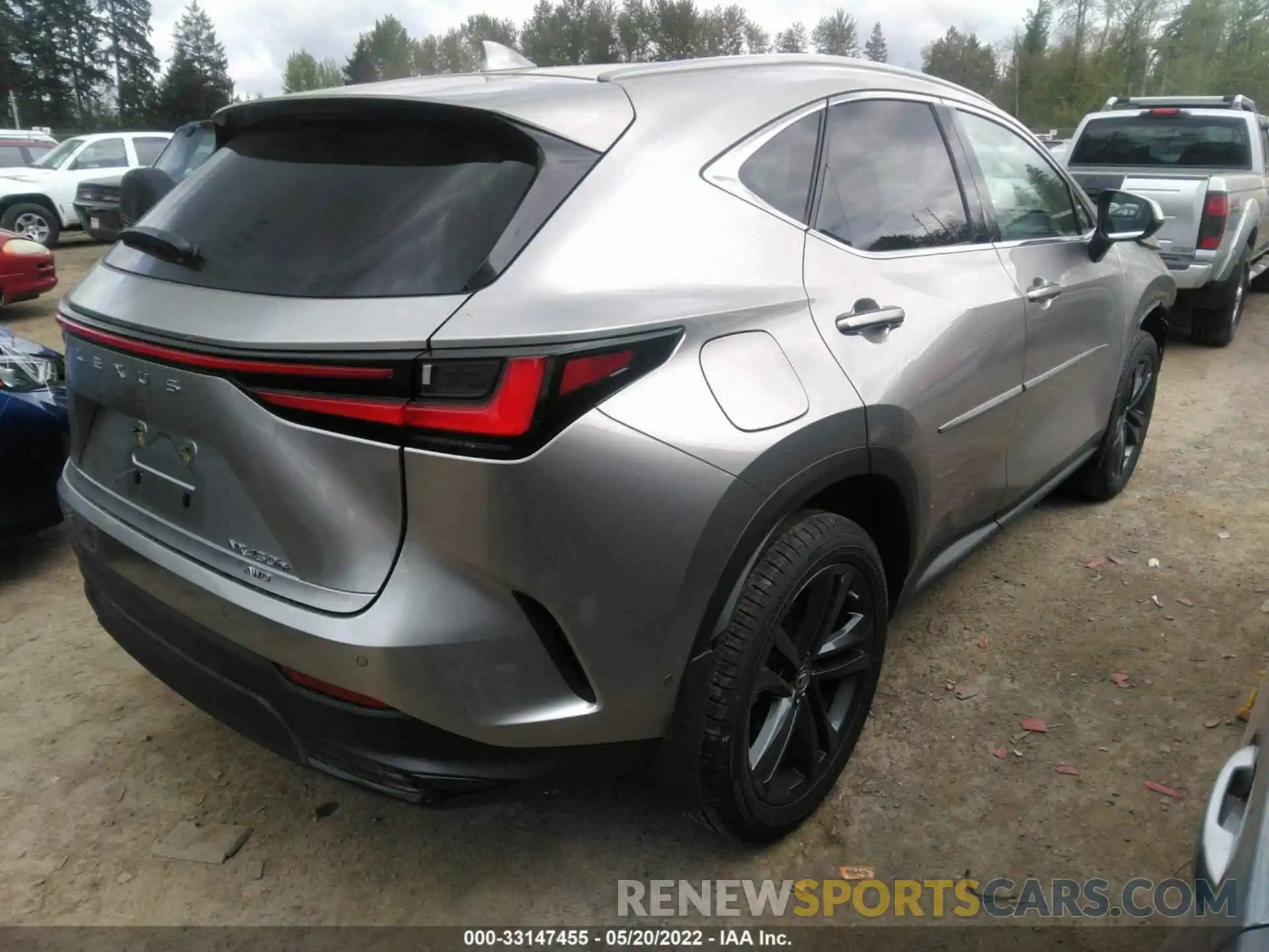 4 Фотография поврежденного автомобиля JTJHKCFZ2N2004533 LEXUS NX 2022