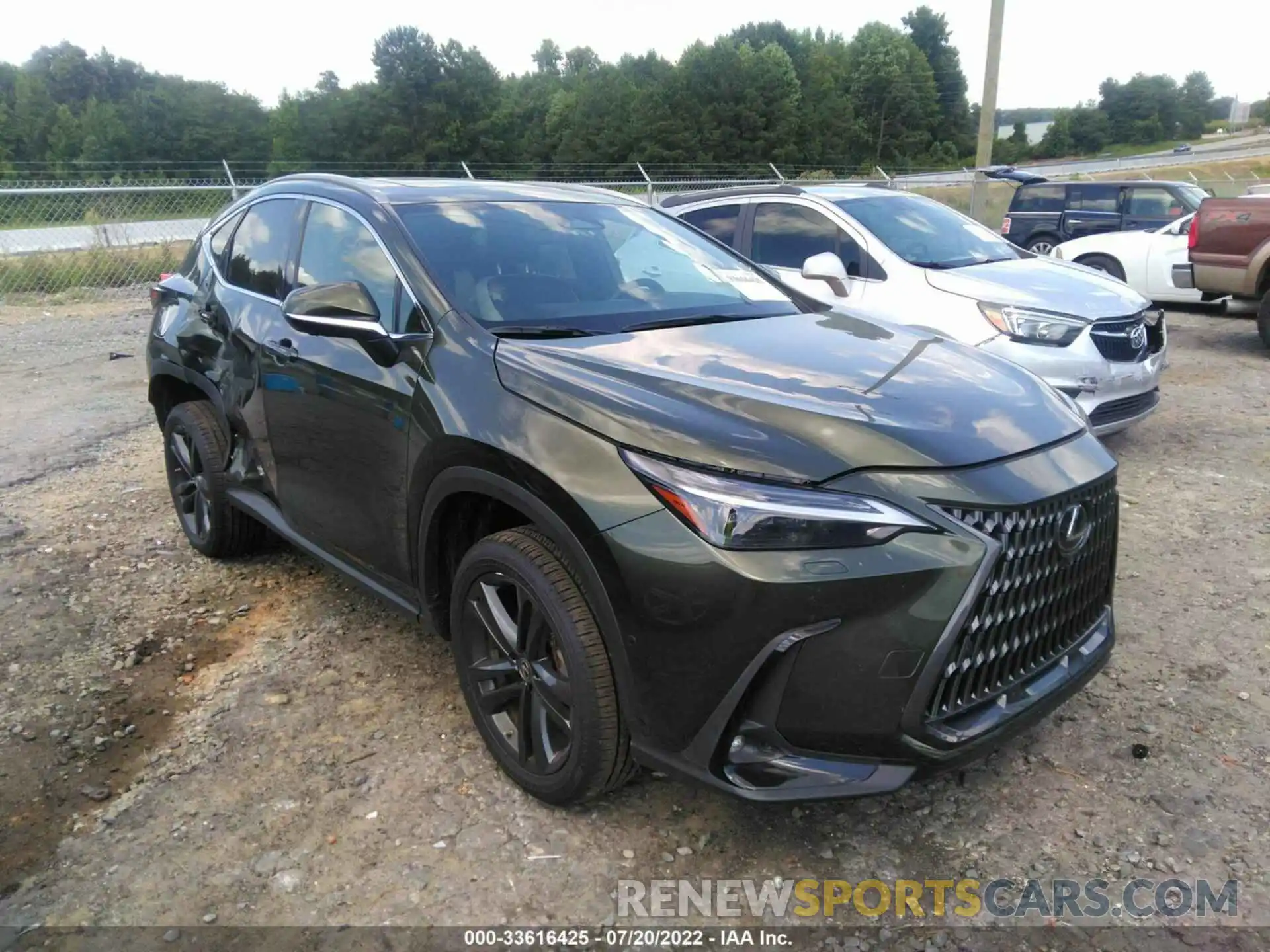 1 Photograph of a damaged car JTJHKCFZ6N2000470 LEXUS NX 2022