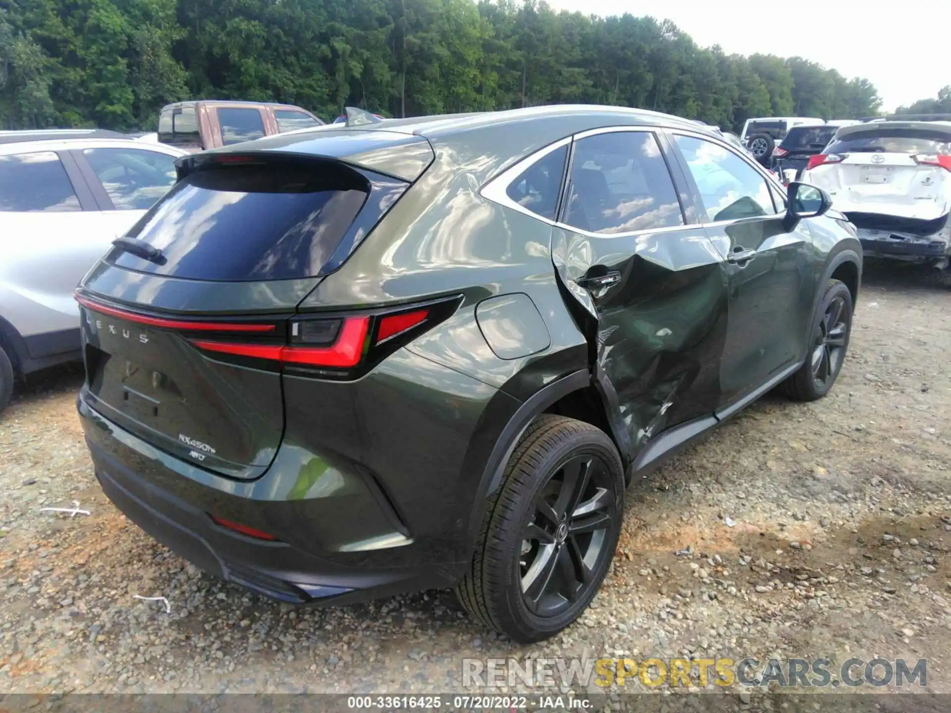 4 Photograph of a damaged car JTJHKCFZ6N2000470 LEXUS NX 2022