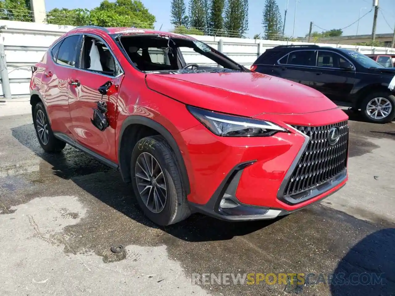 1 Photograph of a damaged car JTJADCAZ9N2002295 LEXUS NX 250 2022