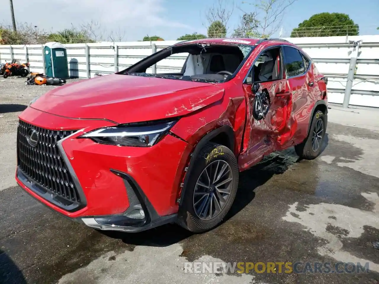 2 Фотография поврежденного автомобиля JTJADCAZ9N2002295 LEXUS NX 250 2022