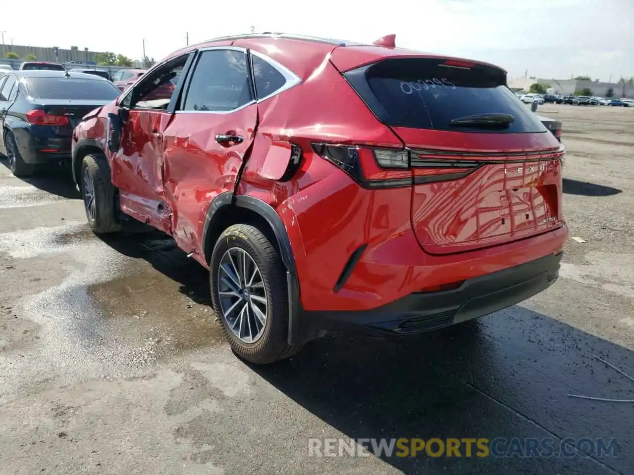 3 Фотография поврежденного автомобиля JTJADCAZ9N2002295 LEXUS NX 250 2022