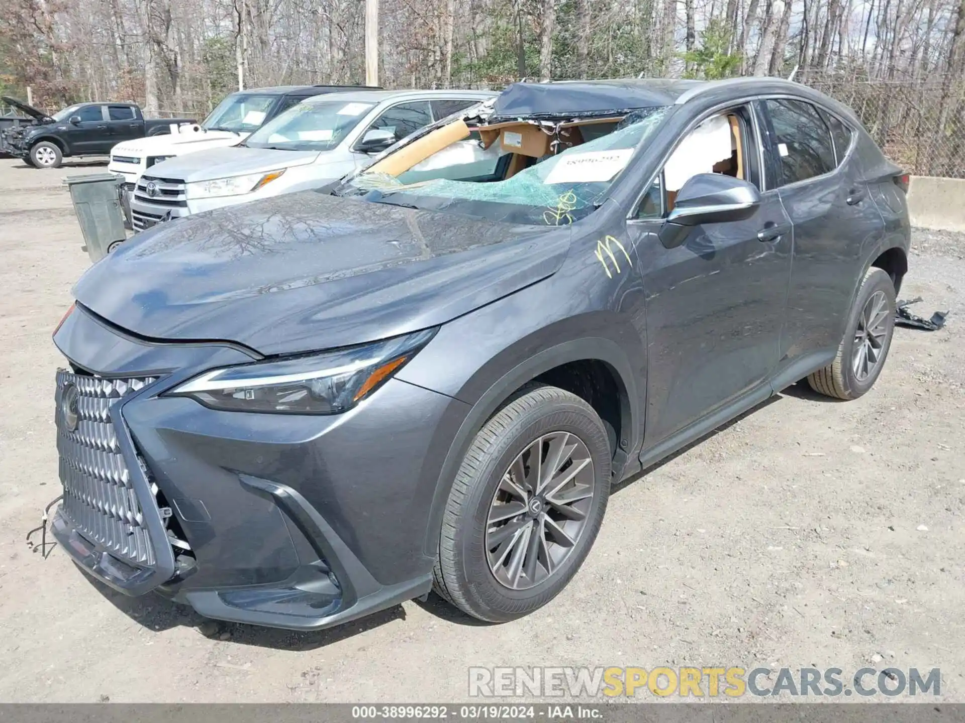 2 Photograph of a damaged car 2T2GDCAZ2PC003978 LEXUS NX 250 2023