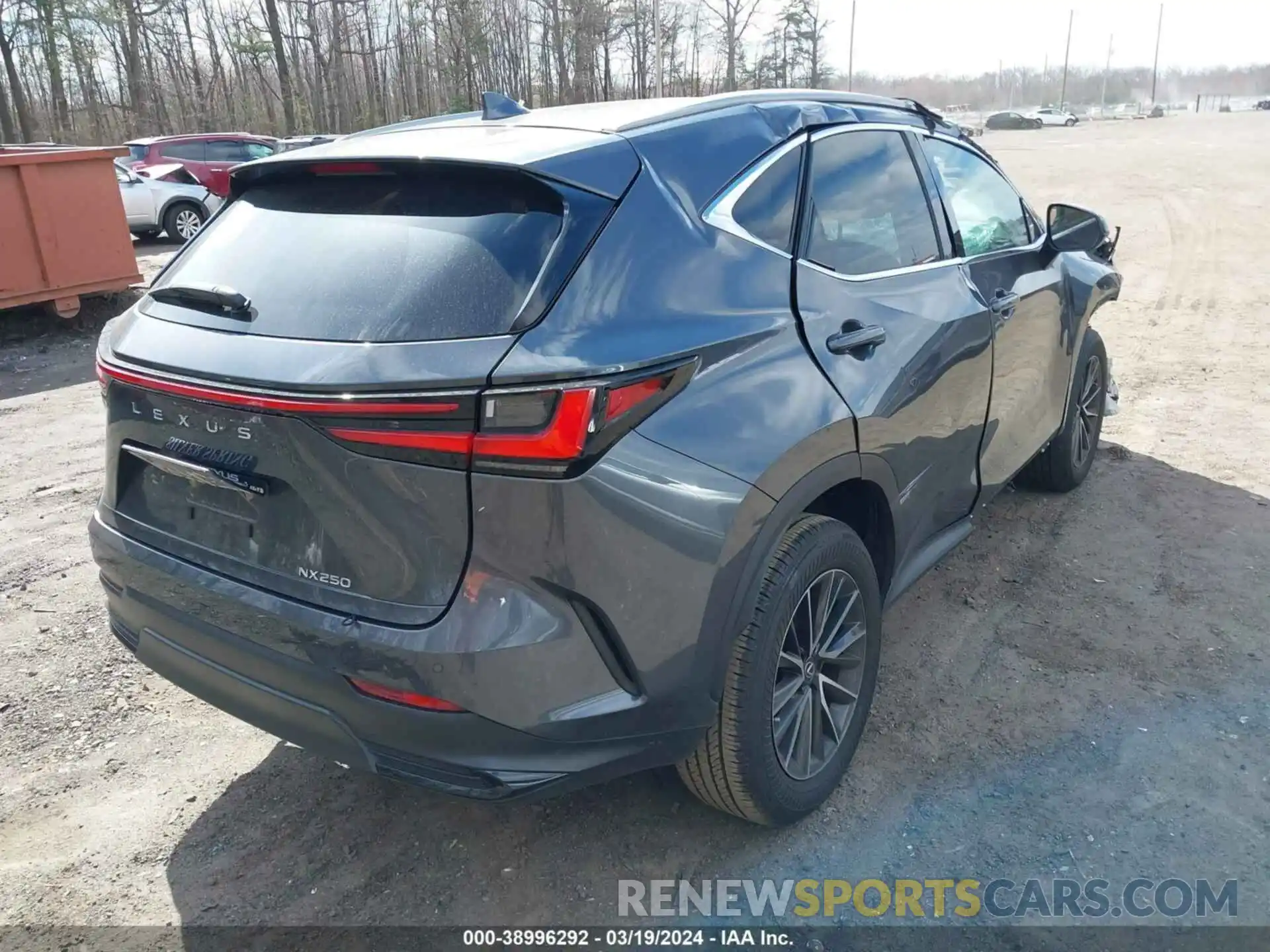 4 Фотография поврежденного автомобиля 2T2GDCAZ2PC003978 LEXUS NX 250 2023