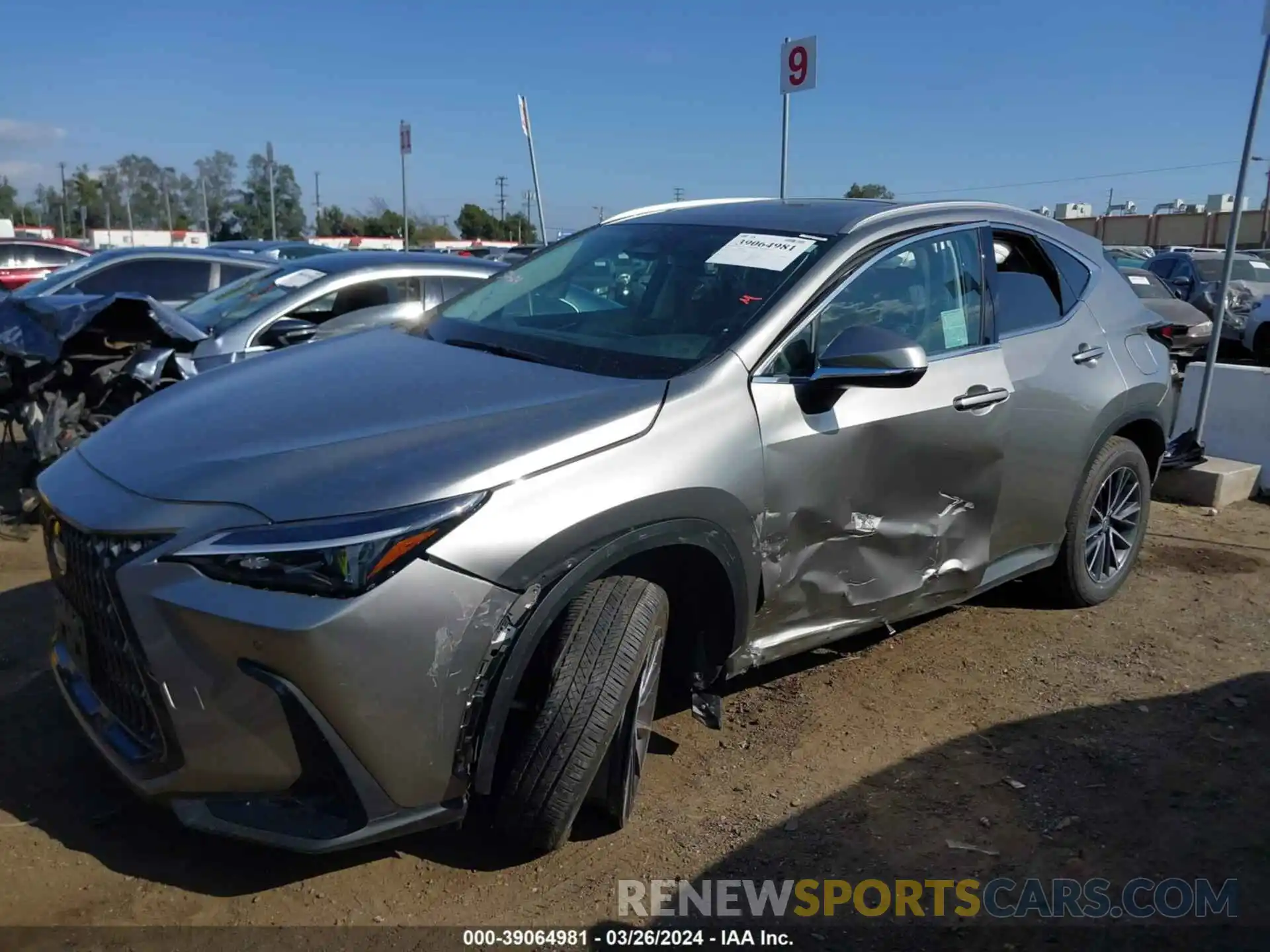 2 Фотография поврежденного автомобиля 2T2GDCAZ3RC008125 LEXUS NX 250 2024