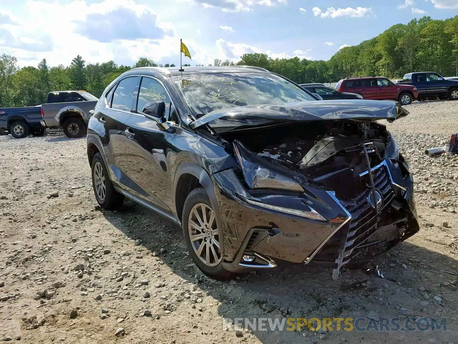 1 Photograph of a damaged car JTJBARBZ1K2182639 LEXUS NX 300 2019