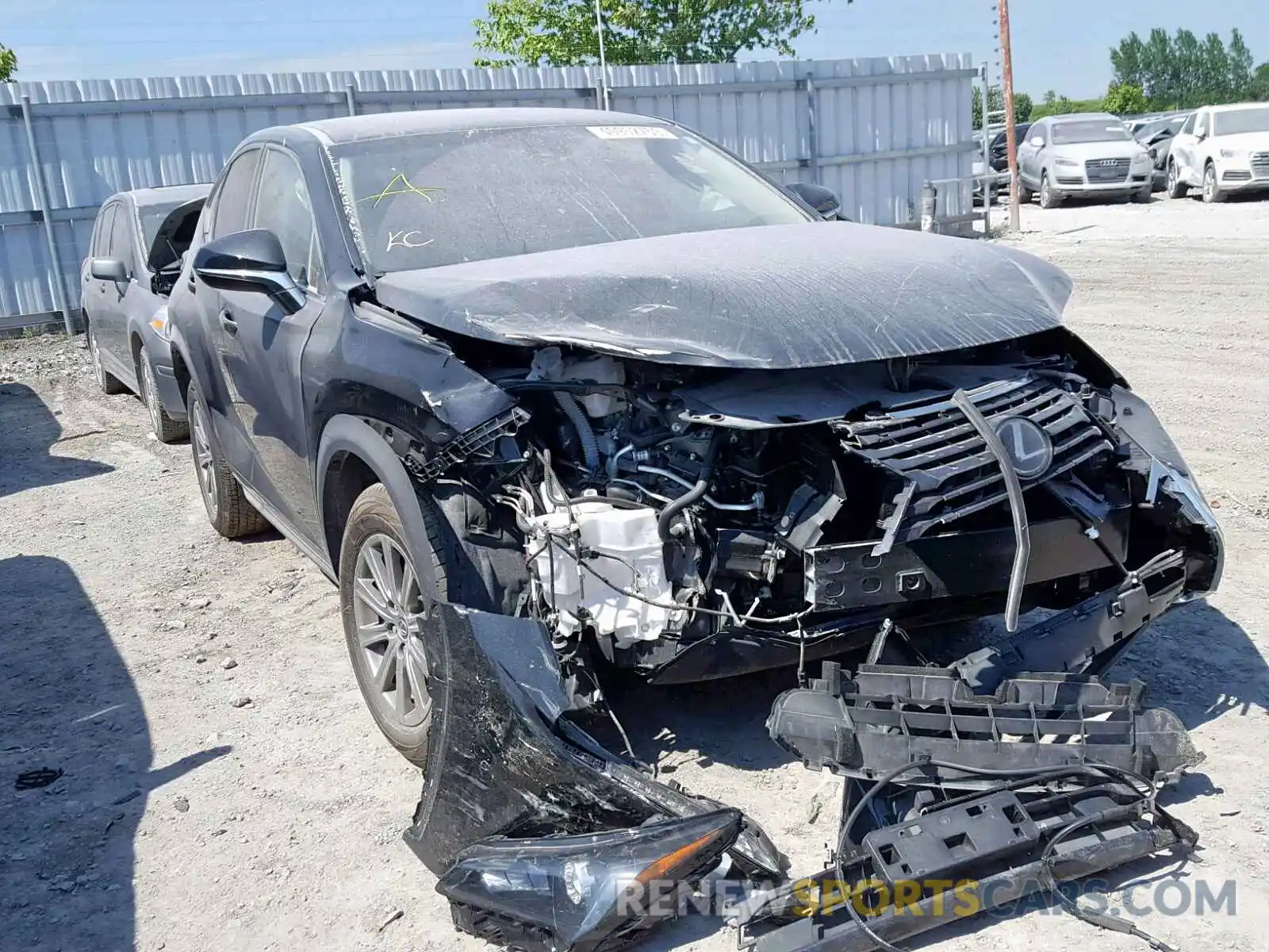 1 Photograph of a damaged car JTJBARBZ1K2208561 LEXUS NX 300 2019