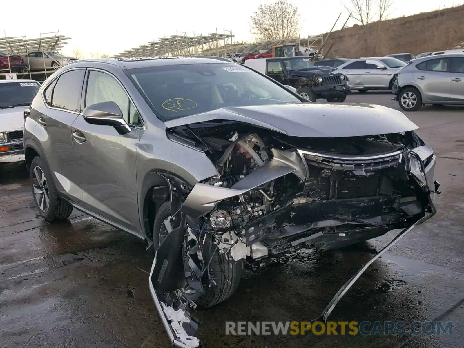 1 Photograph of a damaged car JTJBARBZ2K2189051 LEXUS NX 300 2019