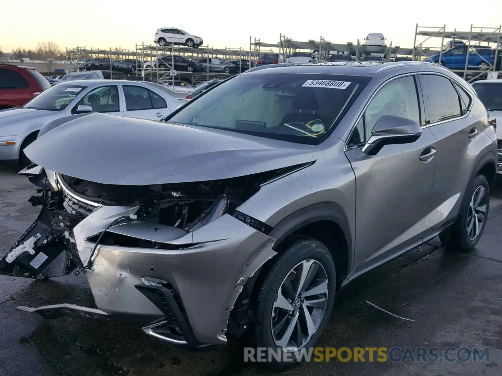 2 Фотография поврежденного автомобиля JTJBARBZ2K2189051 LEXUS NX 300 2019