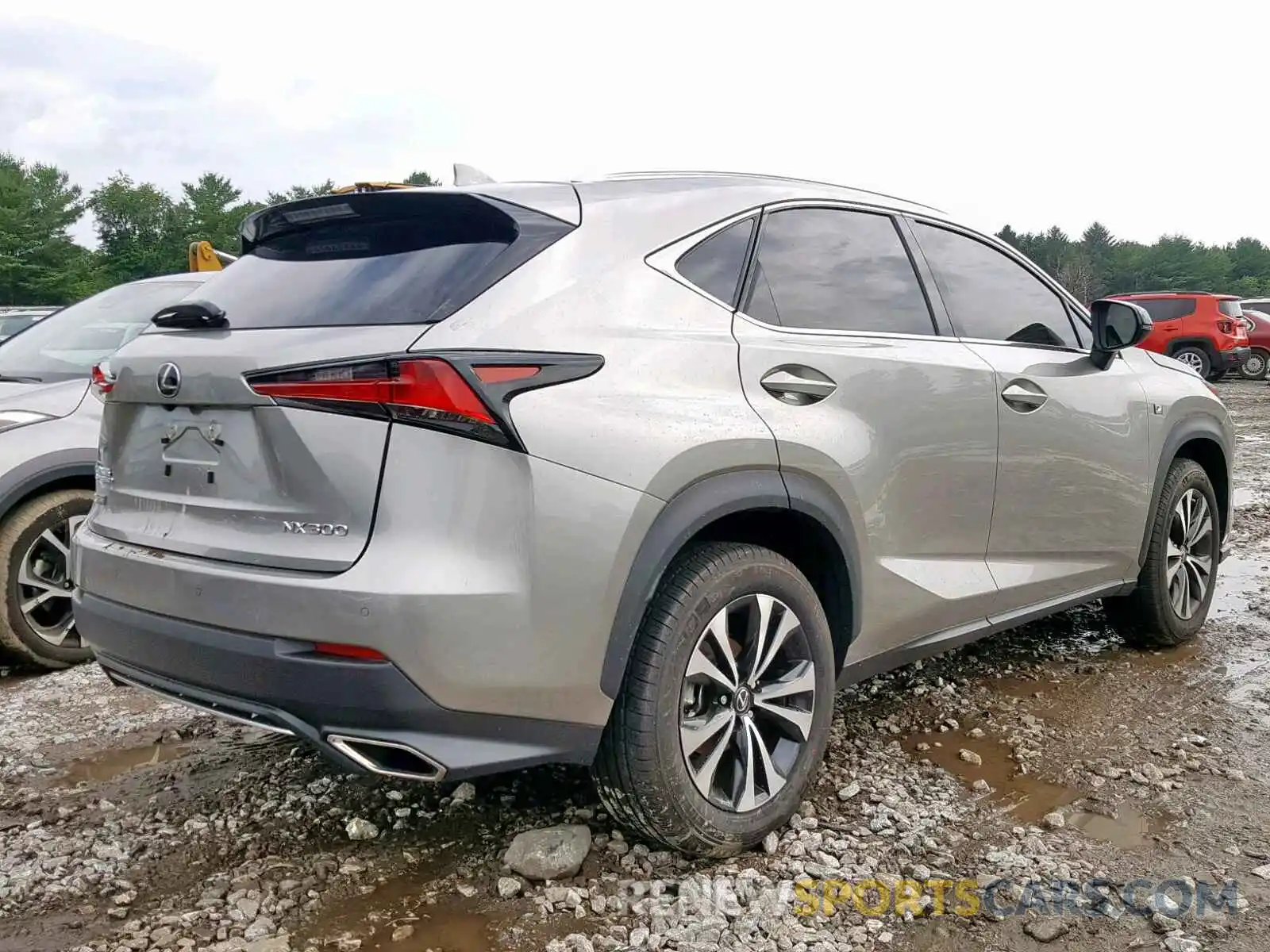 4 Фотография поврежденного автомобиля JTJBARBZ2K2191107 LEXUS NX 300 2019