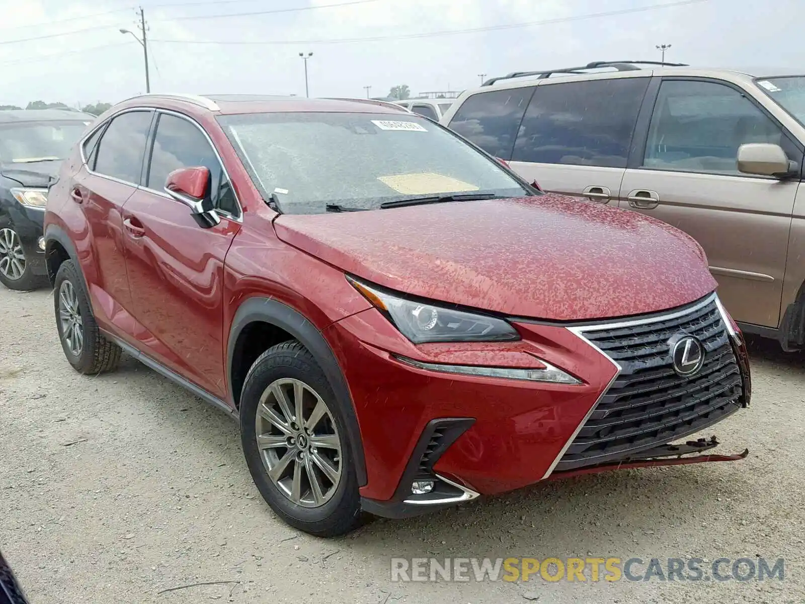 1 Photograph of a damaged car JTJBARBZ4K2202415 LEXUS NX 300 2019