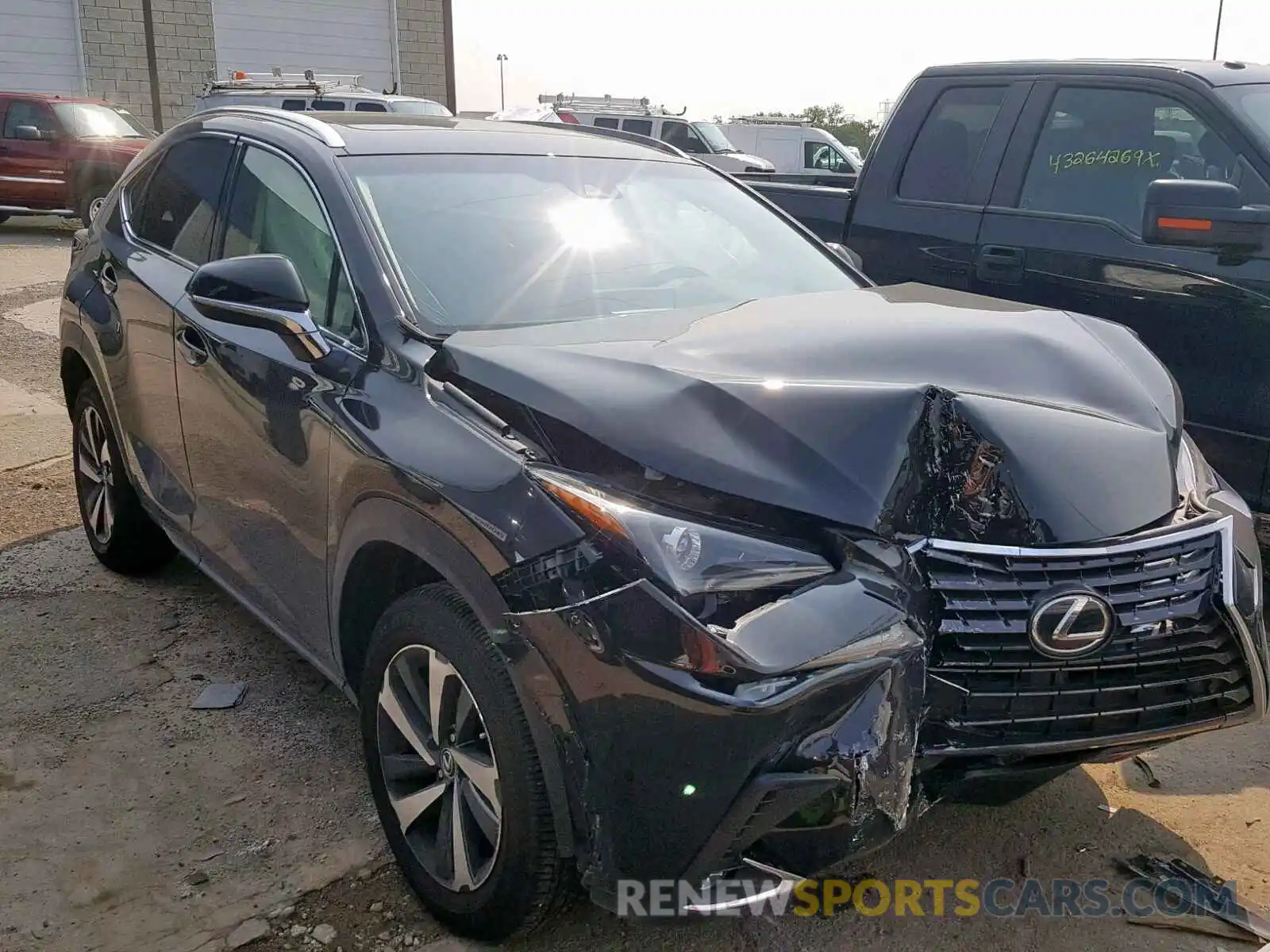 1 Photograph of a damaged car JTJBARBZ7K2189126 LEXUS NX 300 2019