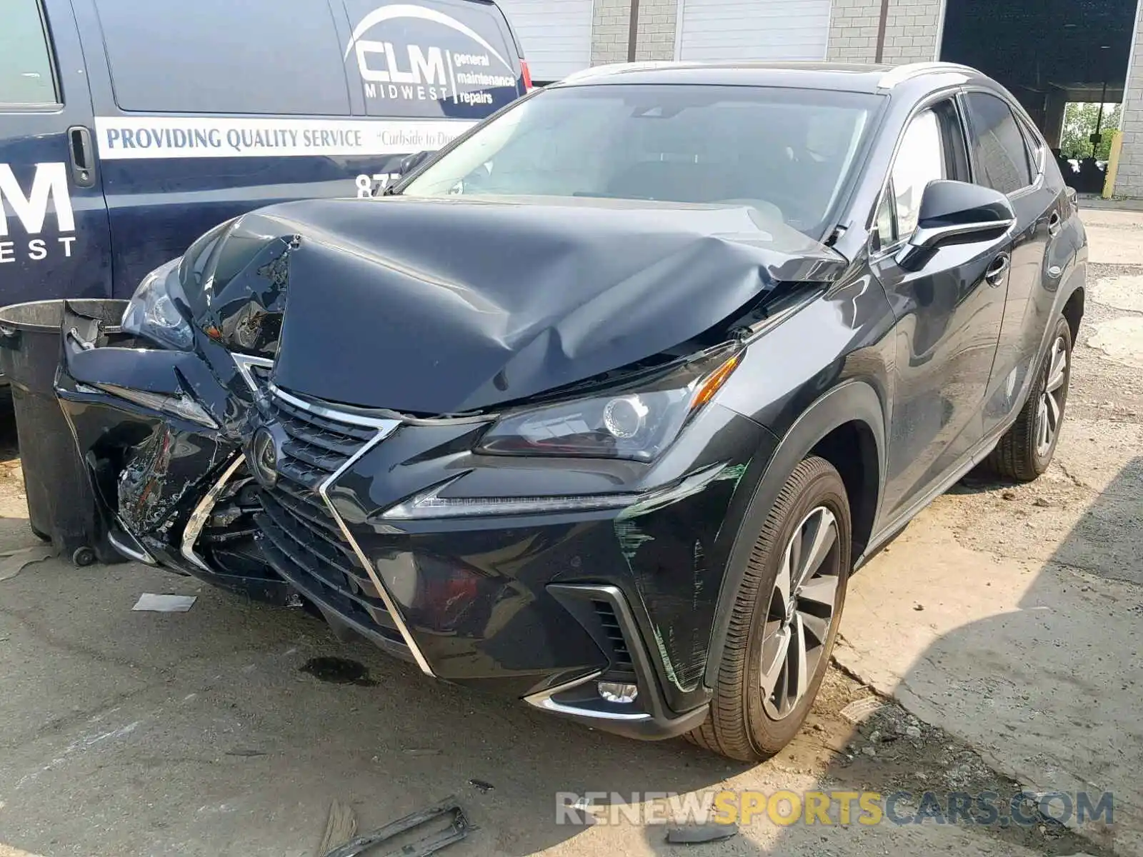 2 Photograph of a damaged car JTJBARBZ7K2189126 LEXUS NX 300 2019