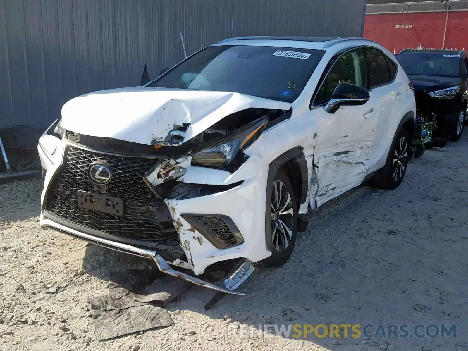 2 Photograph of a damaged car JTJBARBZ9K2183232 LEXUS NX 300 2019