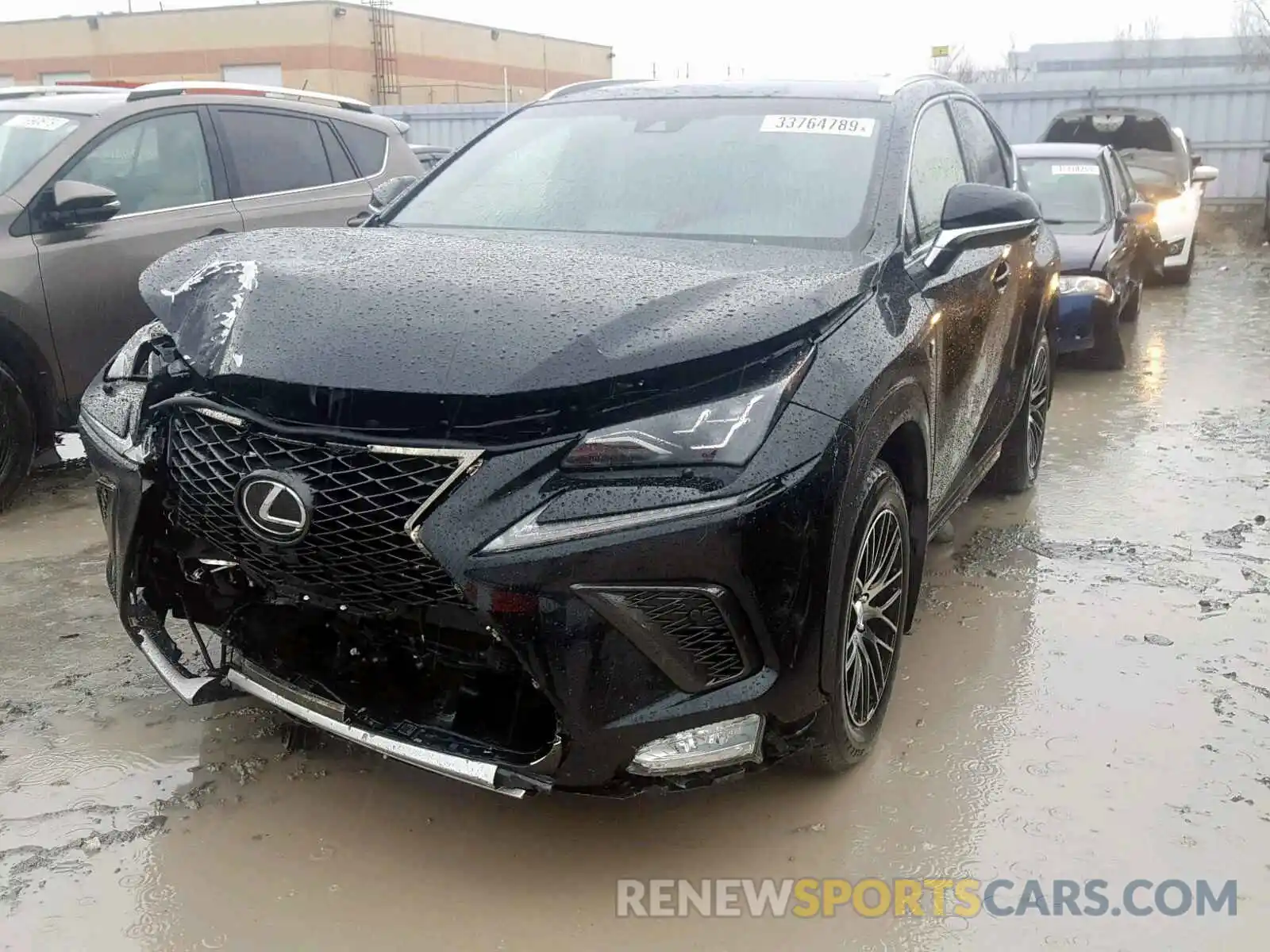 2 Фотография поврежденного автомобиля JTJBARBZXK2182543 LEXUS NX 300 2019