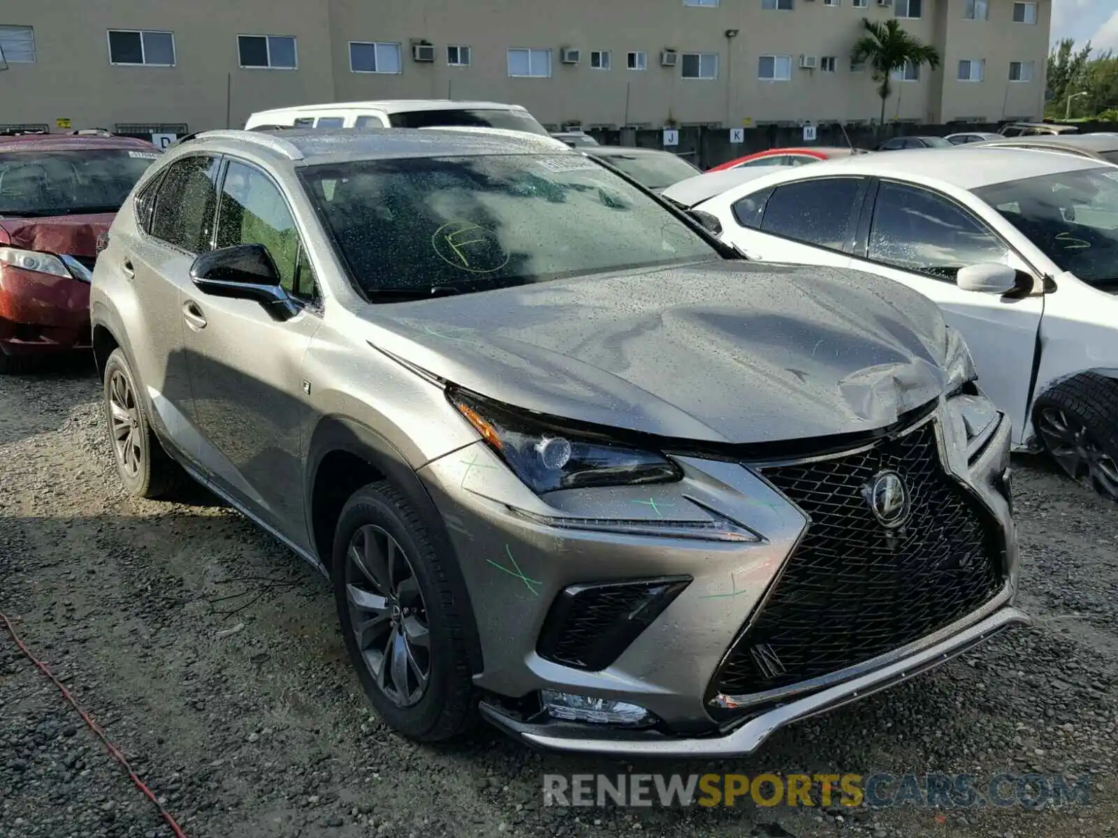 1 Photograph of a damaged car JTJYARBZ0K2122300 LEXUS NX 300 2019