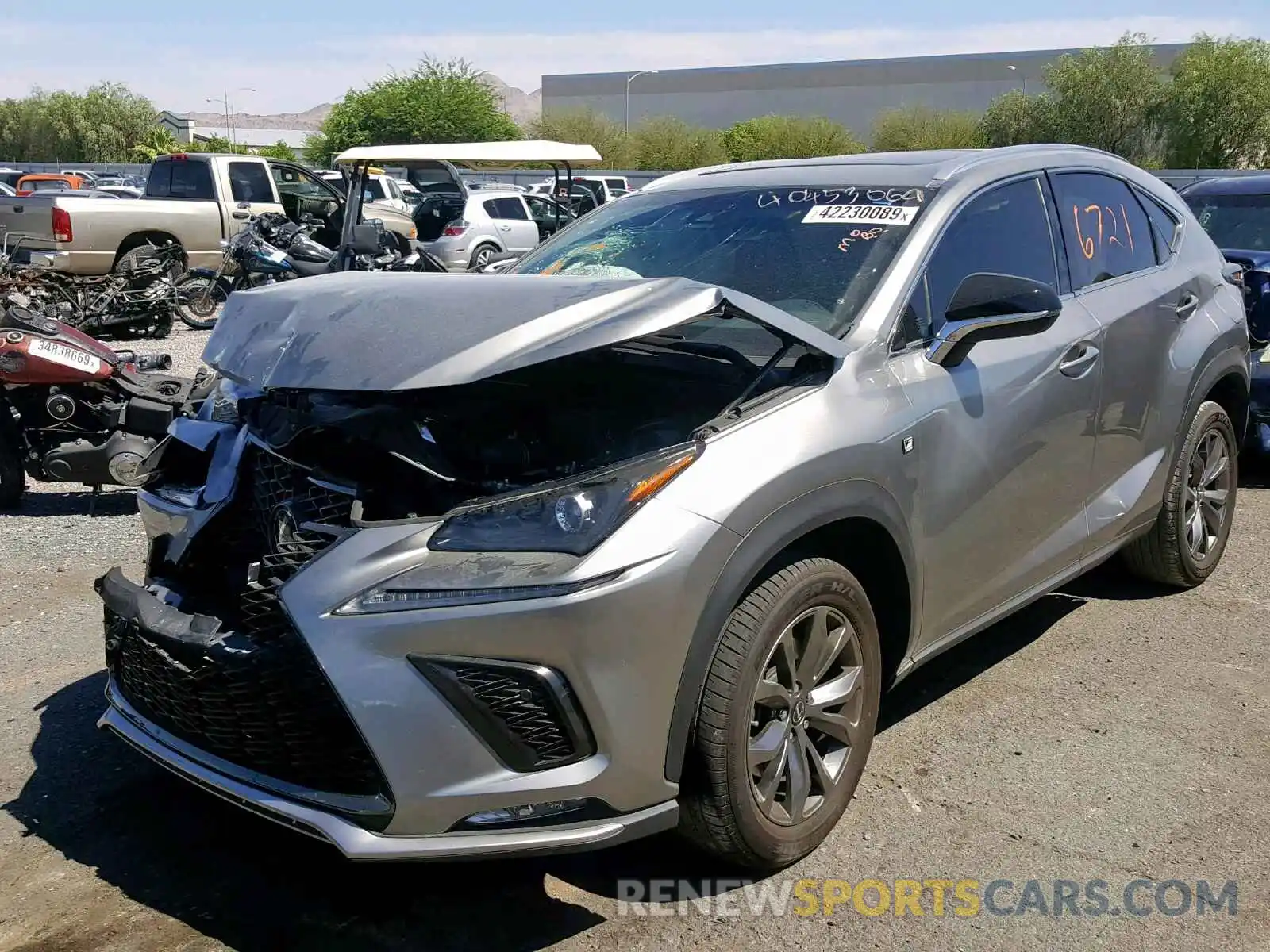 2 Photograph of a damaged car JTJYARBZ1K2121463 LEXUS NX 300 2019