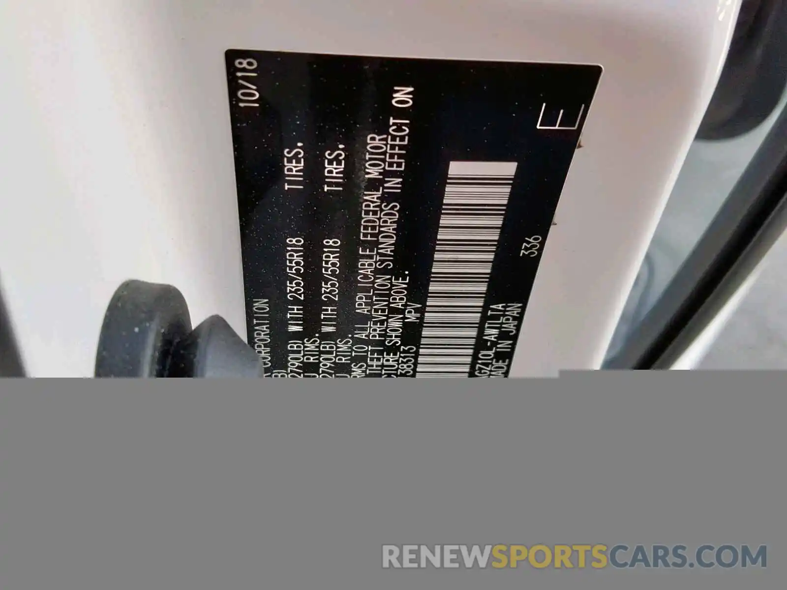 10 Photograph of a damaged car JTJYARBZ1K2138313 LEXUS NX 300 2019