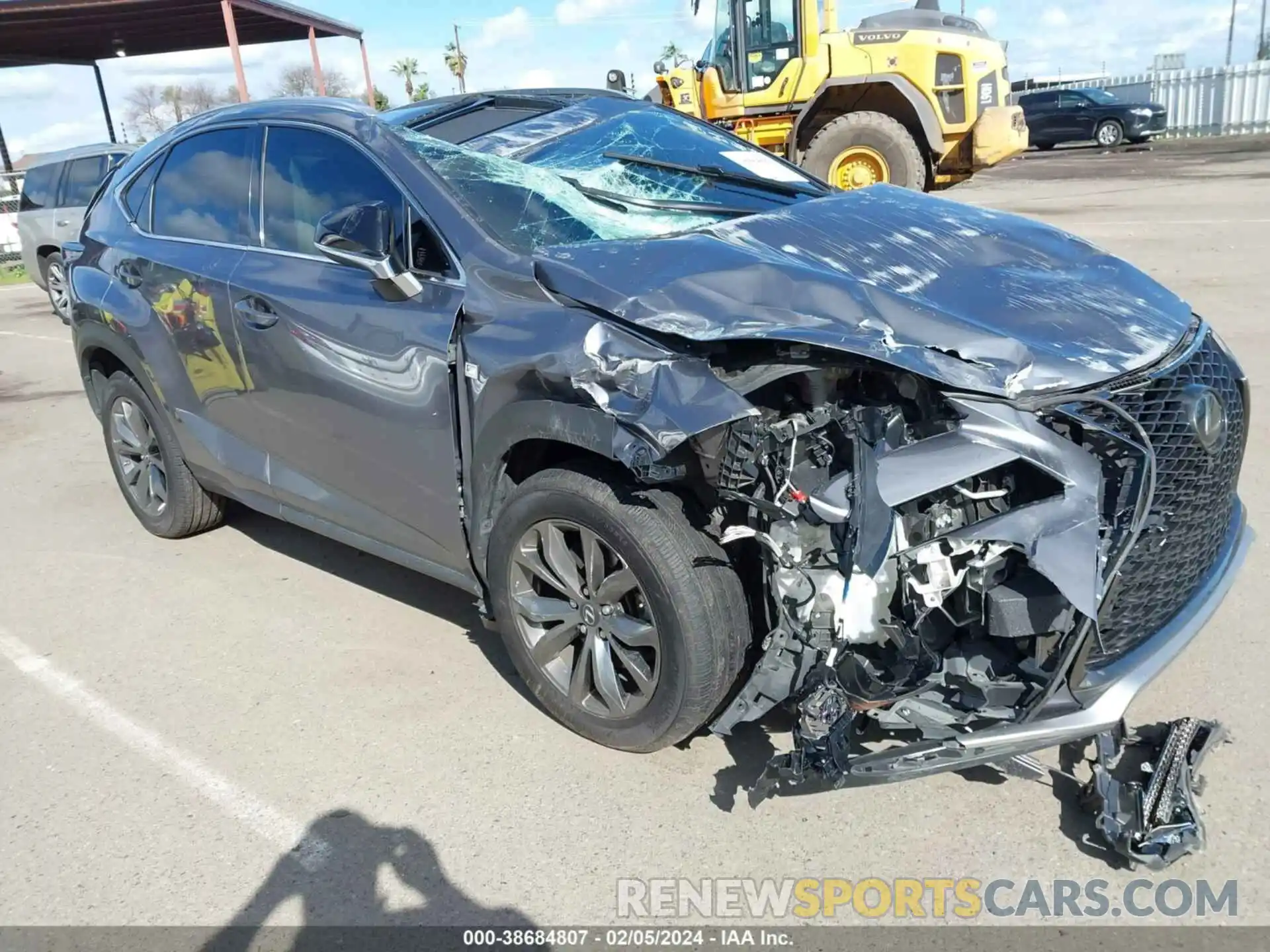 1 Photograph of a damaged car JTJYARBZ1K2138683 LEXUS NX 300 2019