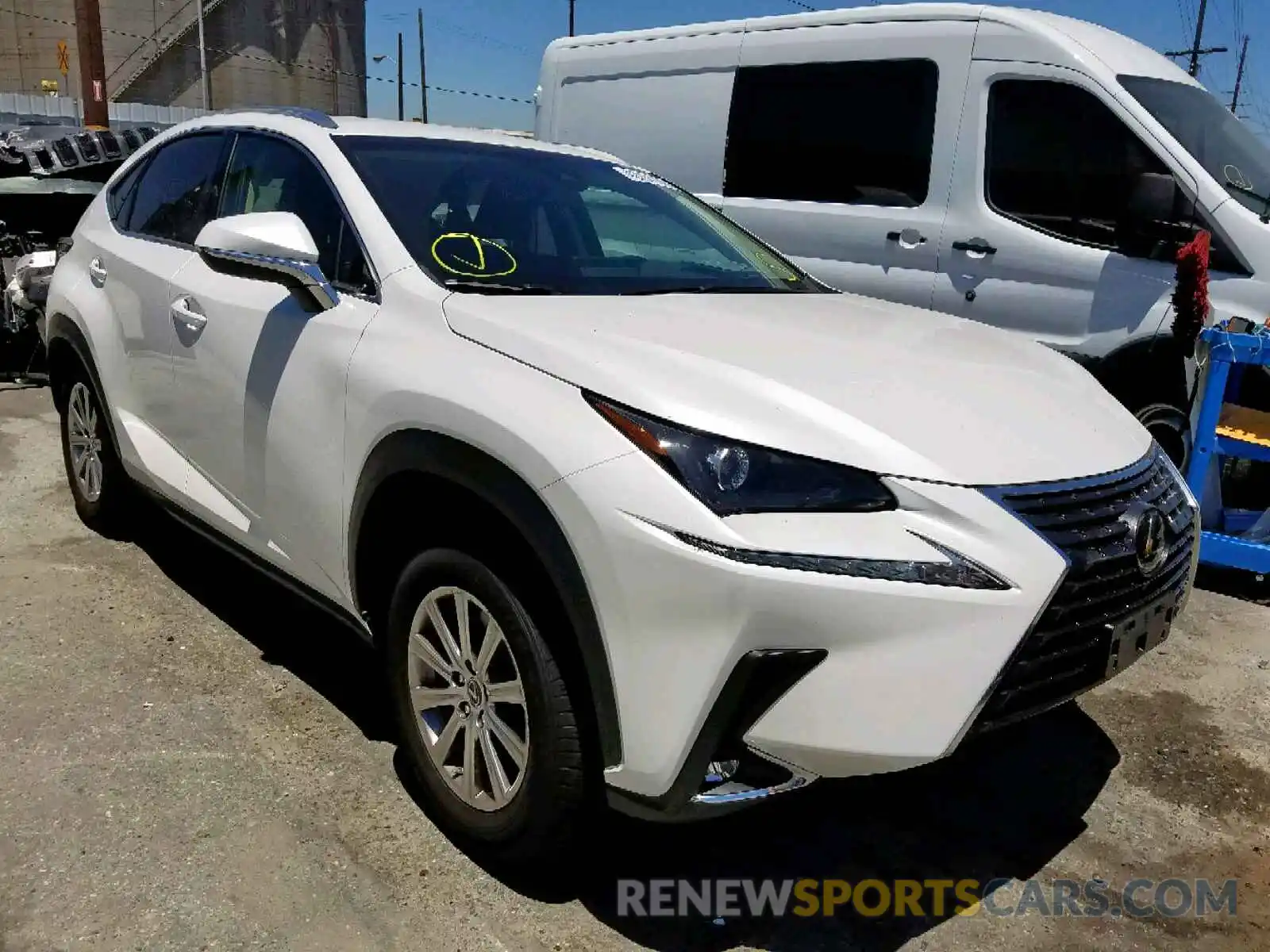 1 Photograph of a damaged car JTJYARBZ3K2154237 LEXUS NX 300 2019