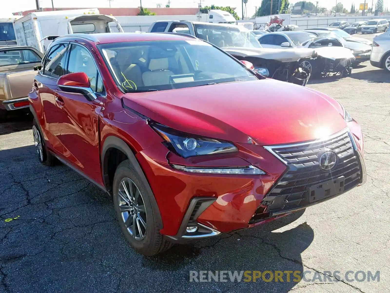 1 Photograph of a damaged car JTJYARBZ4K2117567 LEXUS NX 300 2019