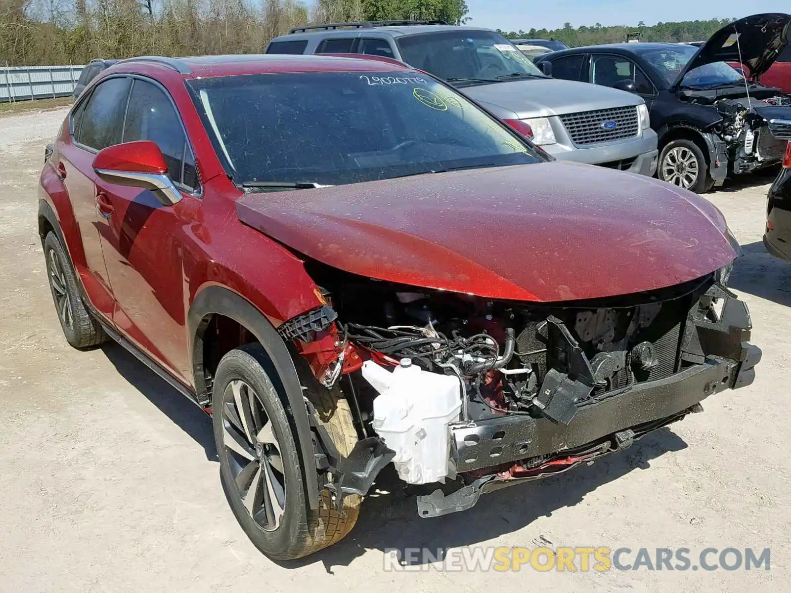 1 Photograph of a damaged car JTJYARBZ4K2123711 LEXUS NX 300 2019