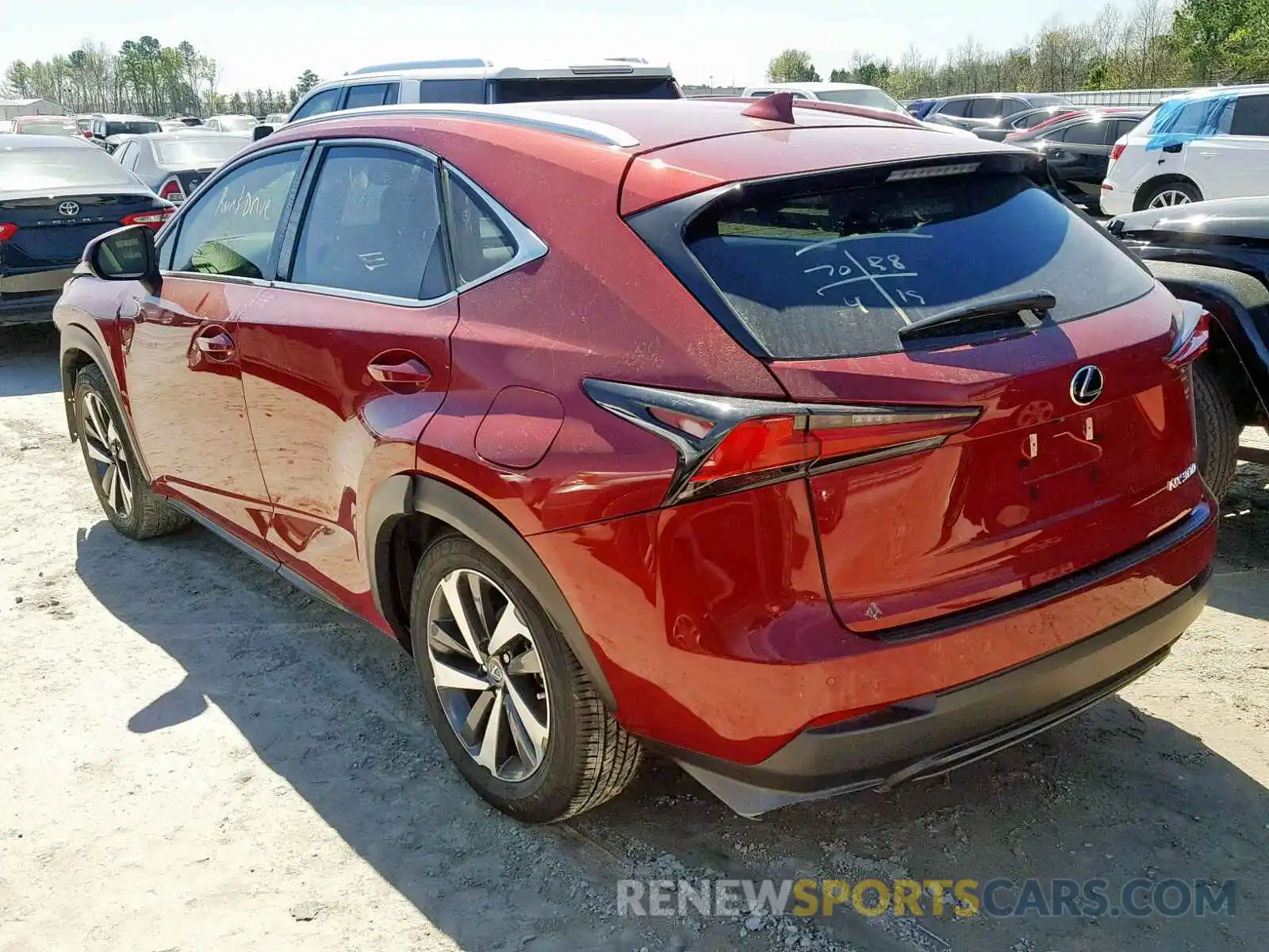 3 Photograph of a damaged car JTJYARBZ4K2123711 LEXUS NX 300 2019