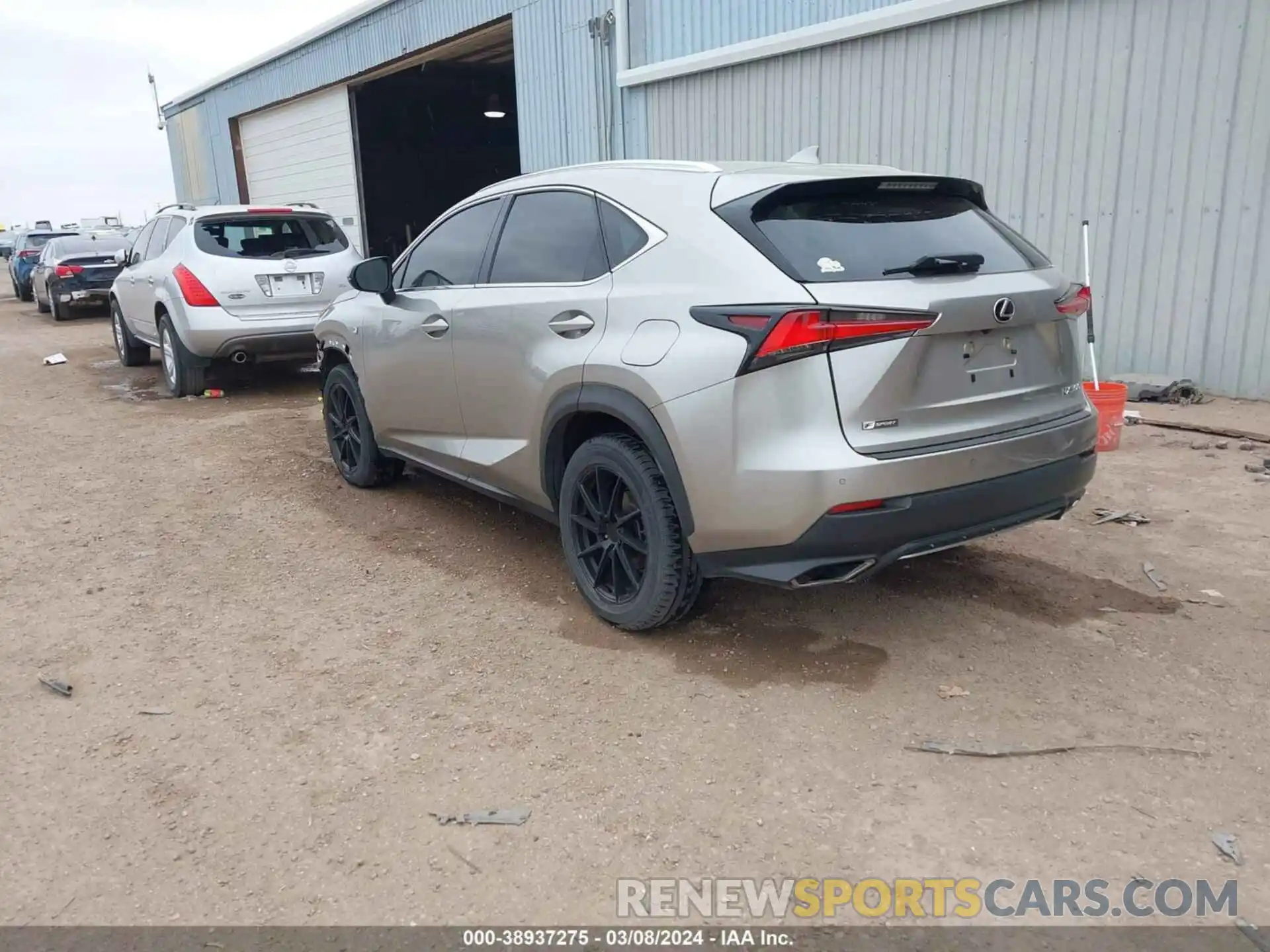 3 Фотография поврежденного автомобиля JTJYARBZ4K2150679 LEXUS NX 300 2019