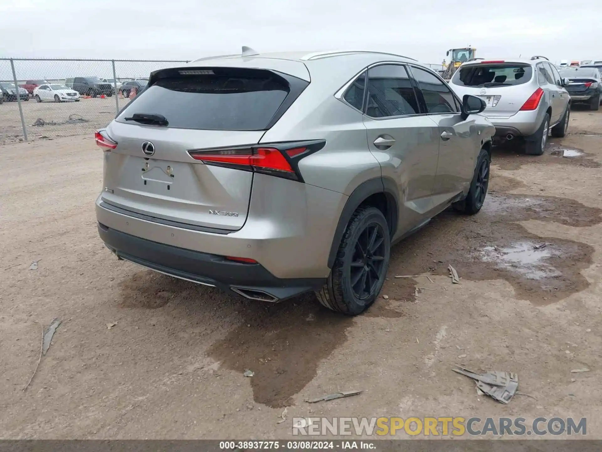 4 Фотография поврежденного автомобиля JTJYARBZ4K2150679 LEXUS NX 300 2019