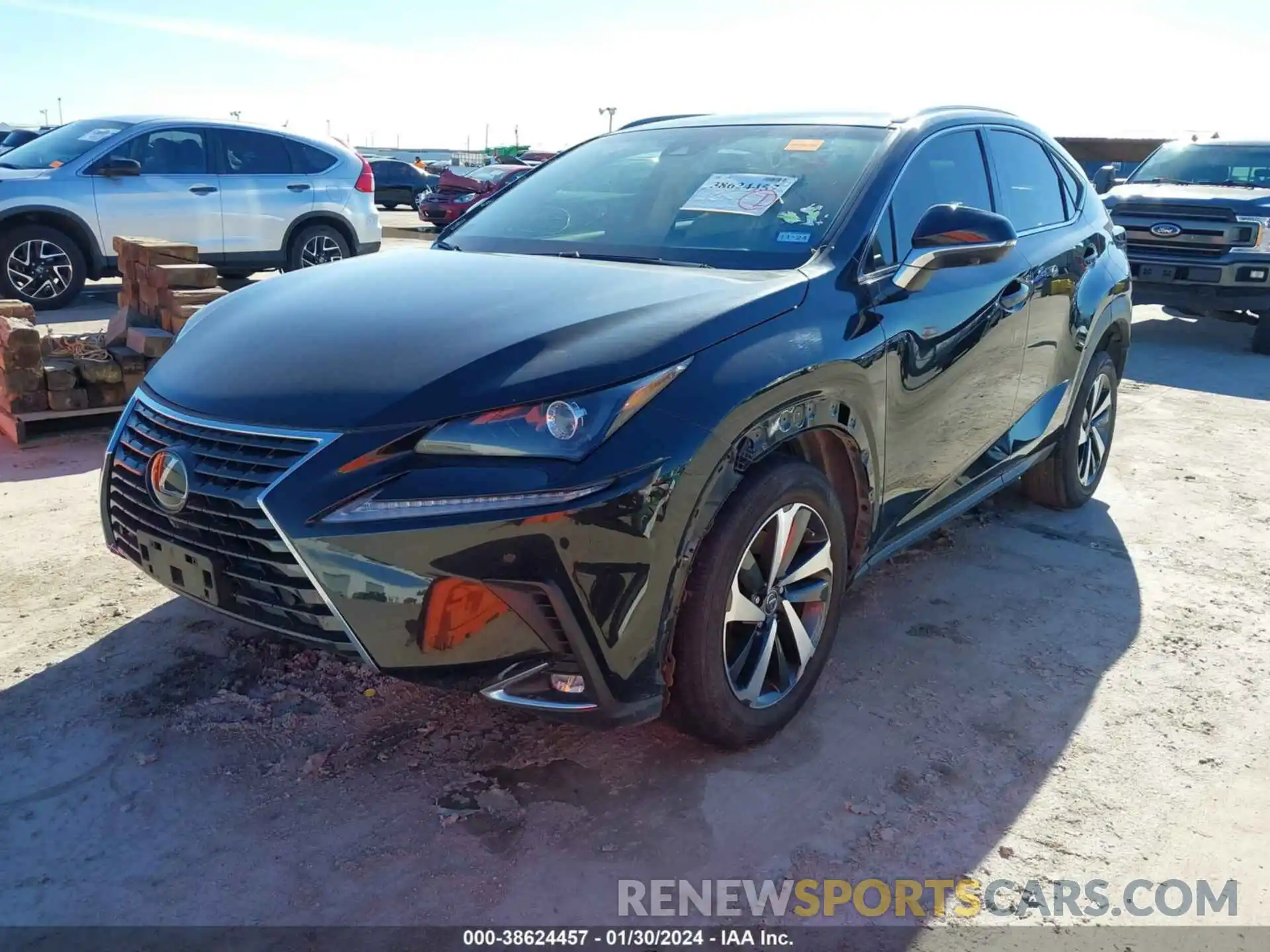 2 Фотография поврежденного автомобиля JTJYARBZ6K2156502 LEXUS NX 300 2019