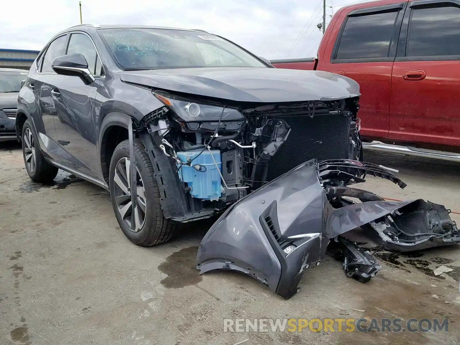 1 Photograph of a damaged car JTJYARBZ8K2118110 LEXUS NX 300 2019