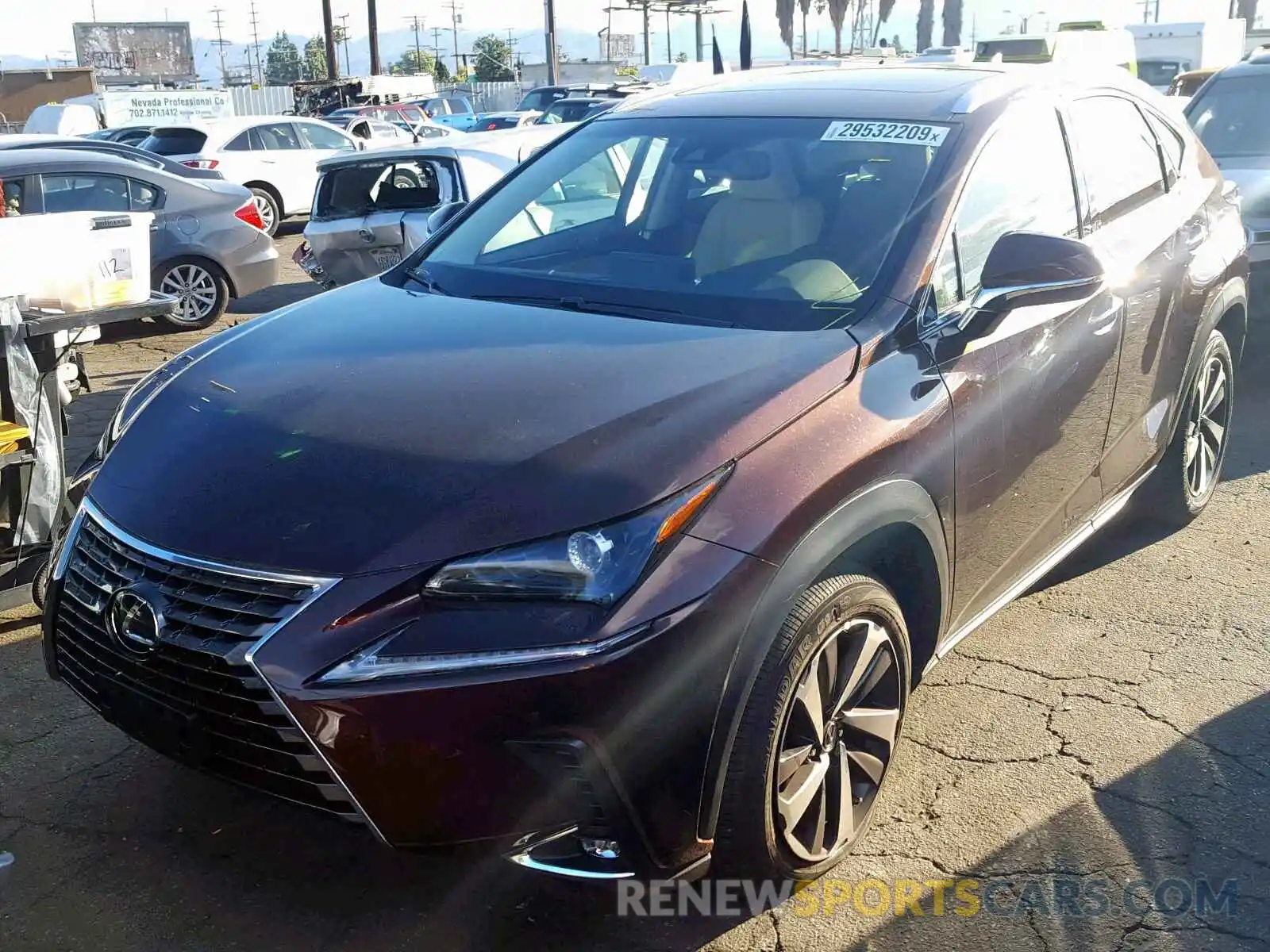 2 Фотография поврежденного автомобиля JTJYARBZ8K2128619 LEXUS NX 300 2019