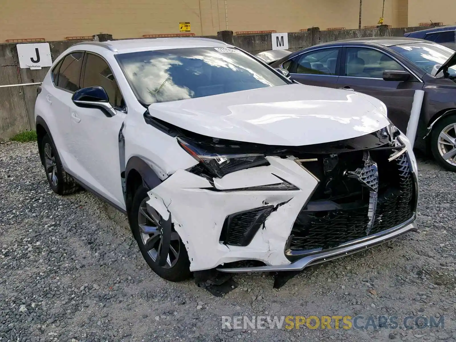 1 Photograph of a damaged car JTJYARBZ8K2128846 LEXUS NX 300 2019