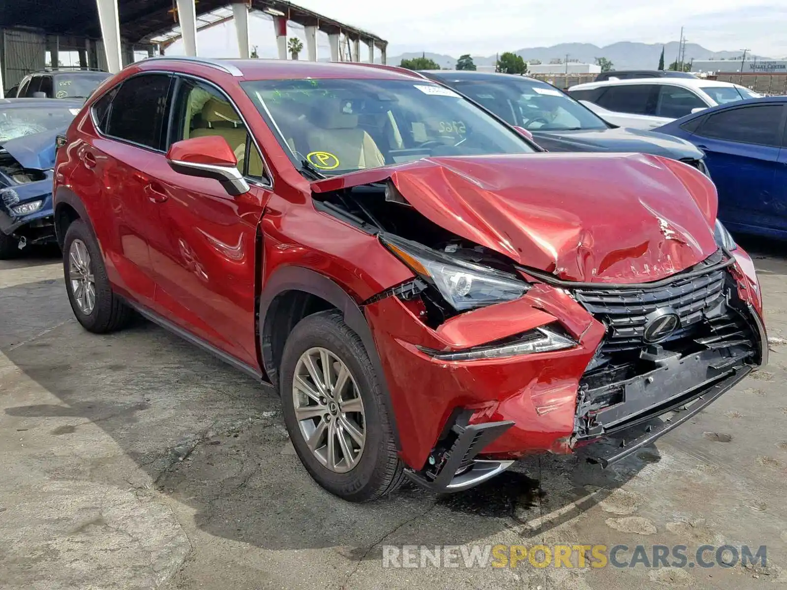 1 Photograph of a damaged car JTJYARBZ9K2125325 LEXUS NX 300 2019